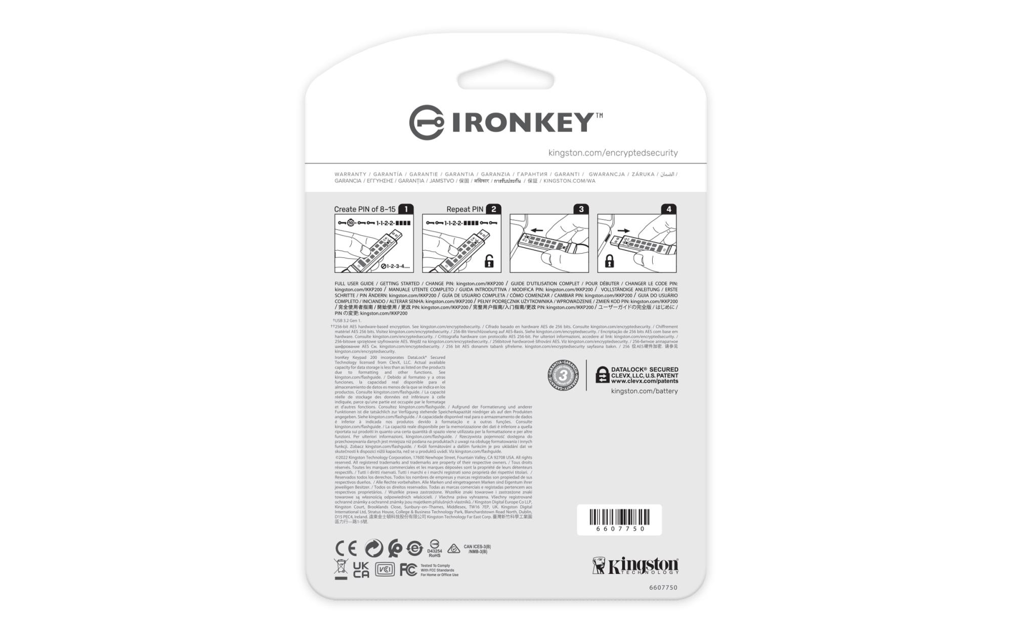 MEMORY DRIVE FLASH USB3.2/128GB IKKP200/128GB KINGSTON - Image 7
