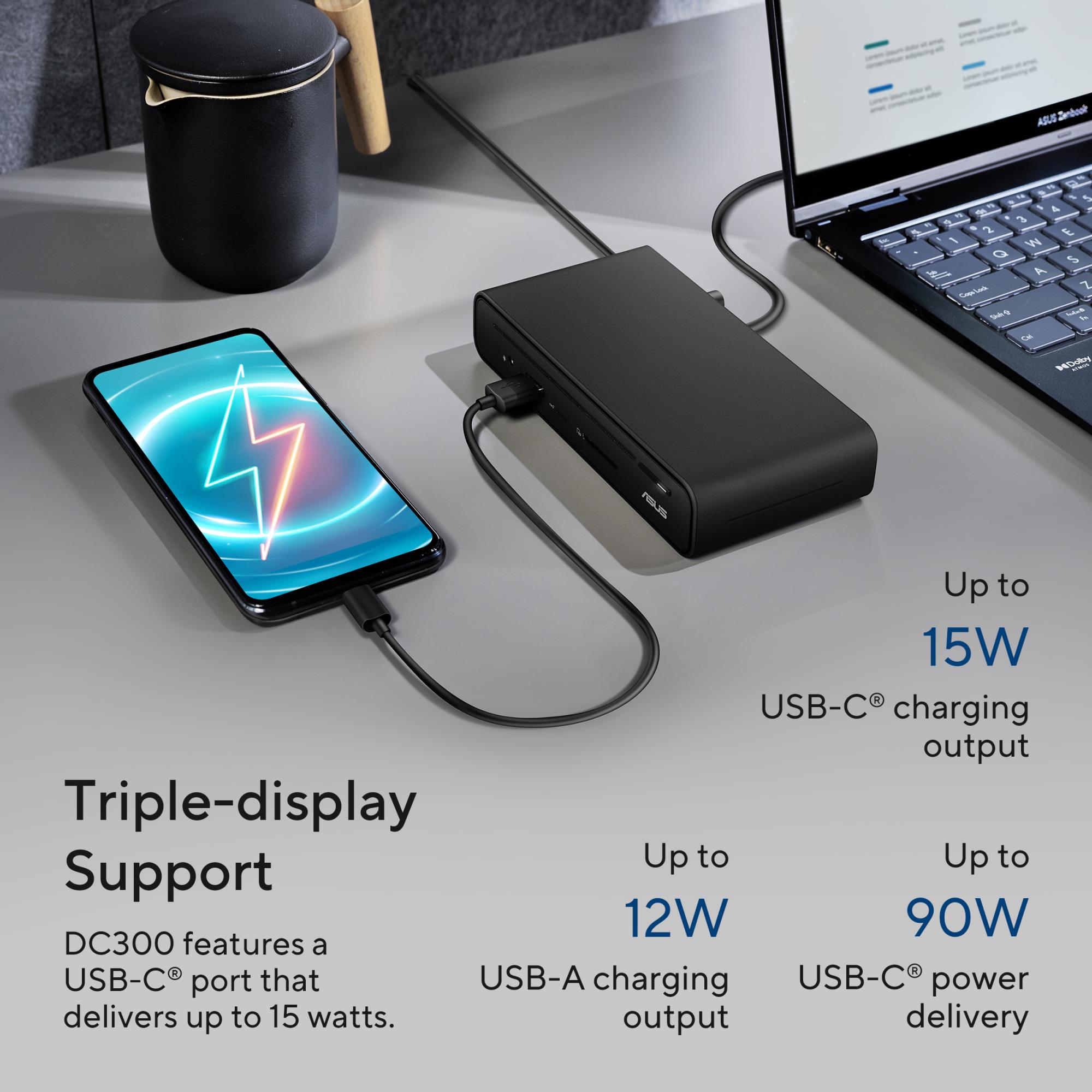 NB ACC DOCK DC300 TRIPLE DISPL/USB-C 90XB08CN-BDS090 ASUS - Image 23