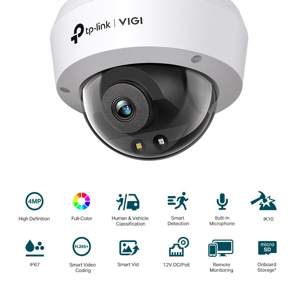 NET CAMERA 4MP IR DOME/VIGI C240(2.8MM) TP-LINK - Image 5