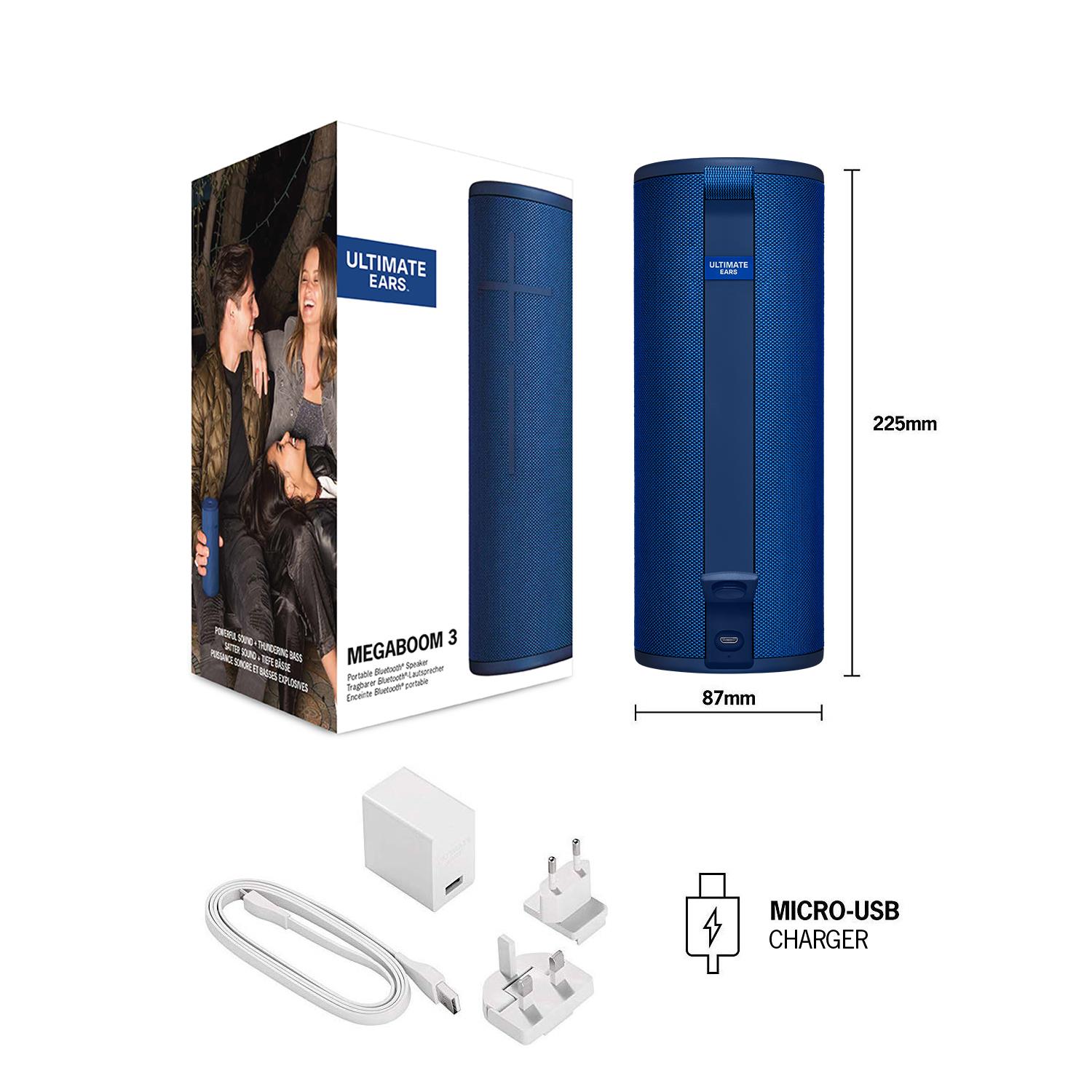 Portable Speaker LOGITECH MEGABOOM 3 Blue Wireless 1xMicro-USB Bluetooth 984-001404 - Image 15