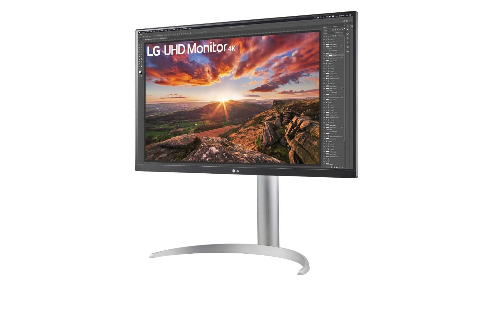 LCD Monitor LG 27UP85NP-W 27" 4K Panel IPS 3840x2160 16:9 5 ms Speakers Swivel Height adjustable Tilt Colour White 27UP85NP-W - Image 2