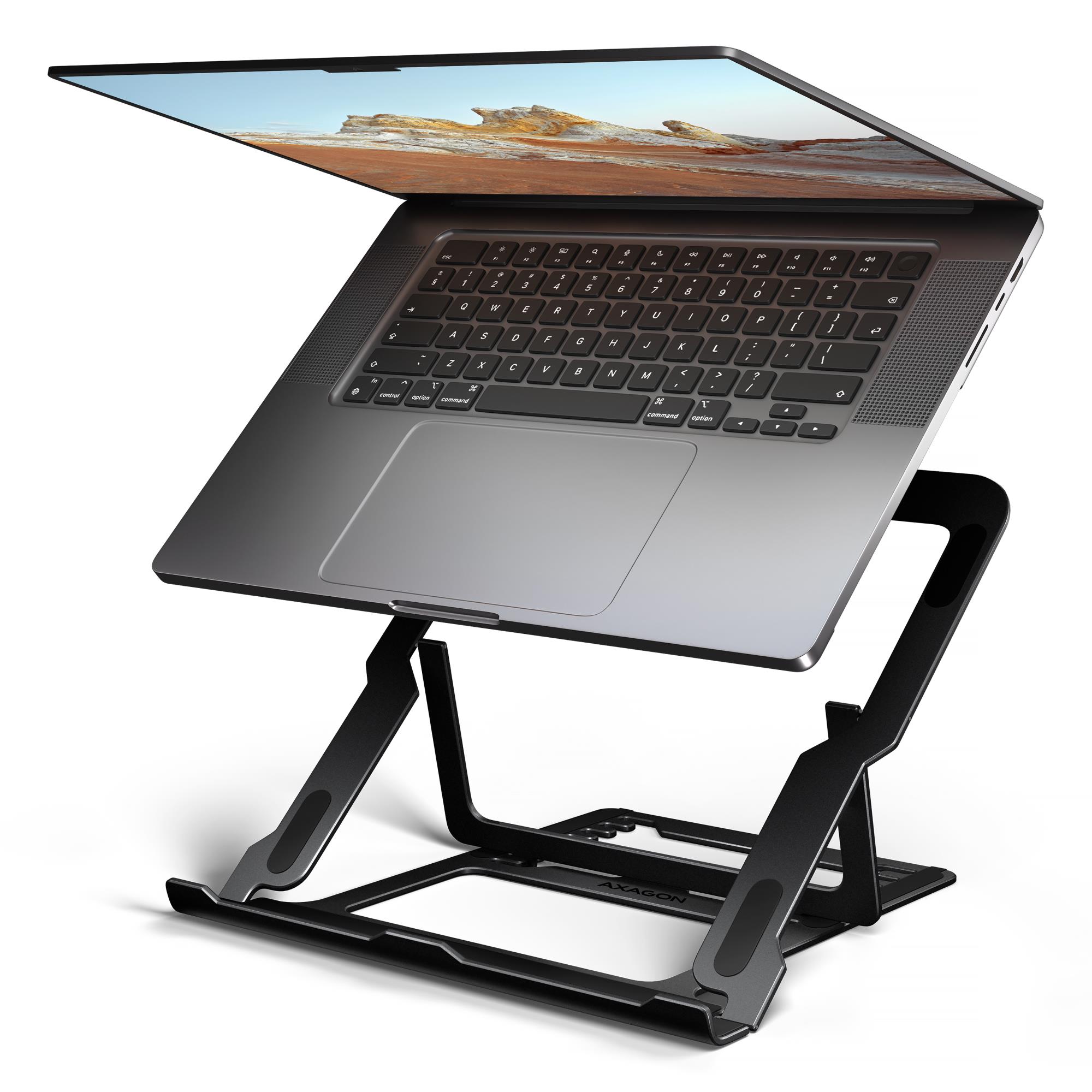 NB ACC STAND 10"-17.3"/ALUMINUM BLACK STND-LAB AXAGON - Image 3