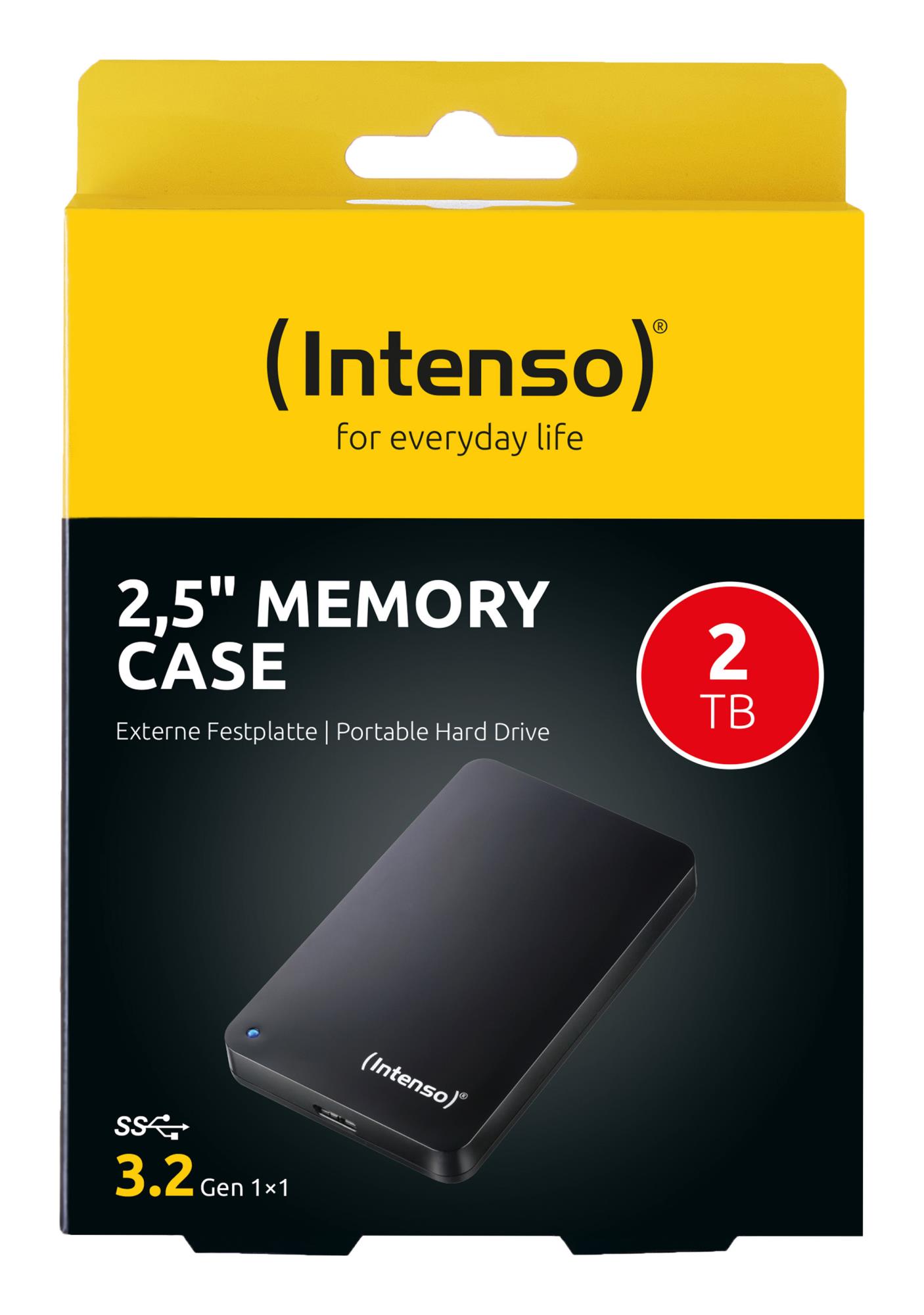 External HDD INTENSO Memory Case 2TB USB 3.0 Colour Black 6021580 - Image 6