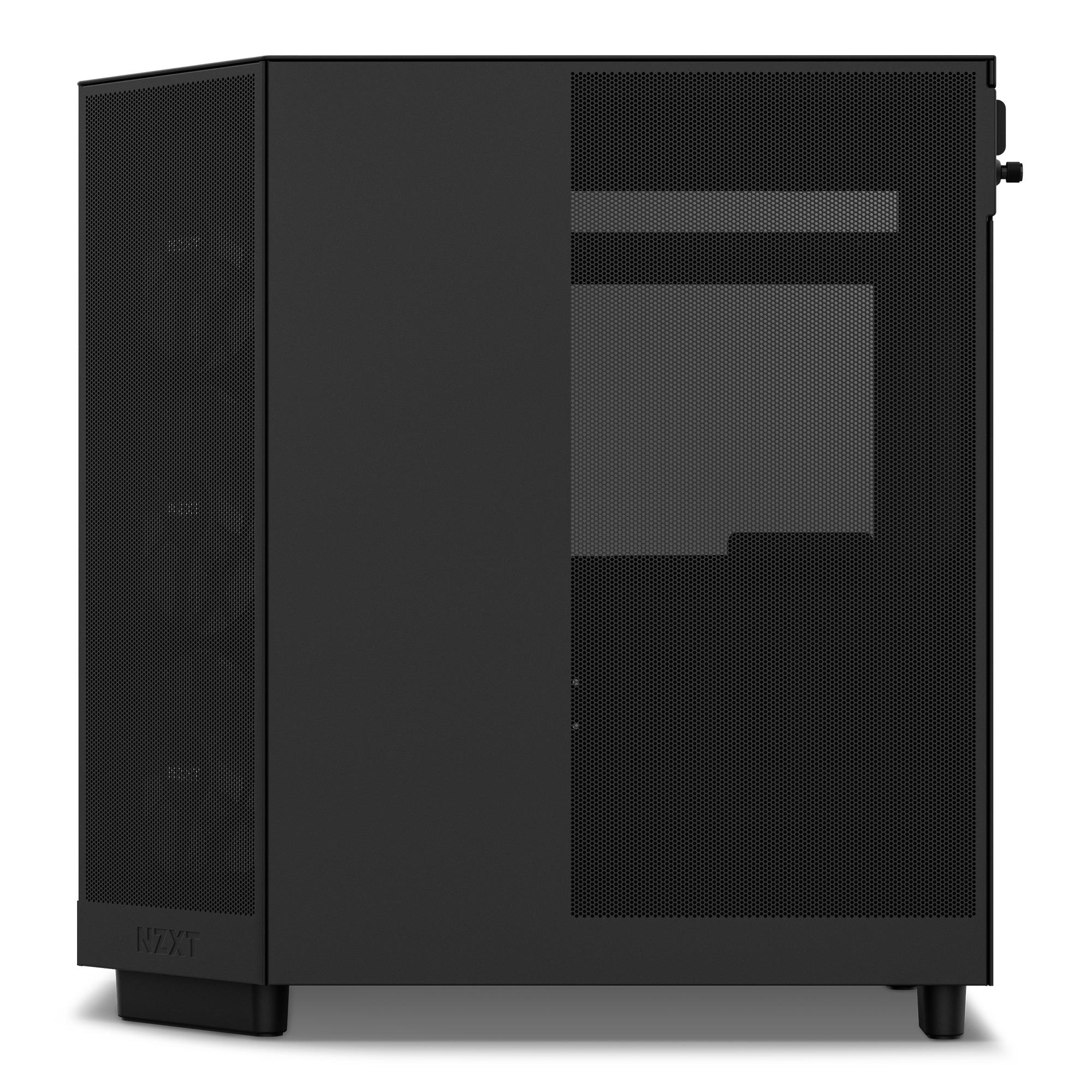 Case NZXT H6 Flow RGB MidiTower Case product features Transparent panel Not included ATX MicroATX MiniITX Colour Black CC-H61FB-R1 - Image 18