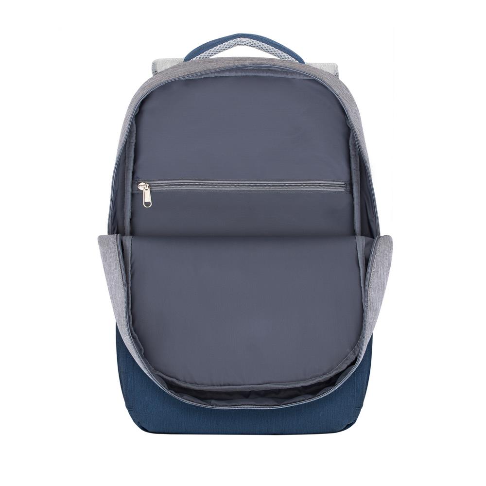 NB BACKPACK ANTI-THEFT 17.3"/7567 GREY/DARK BLUE RIVACASE - Image 15