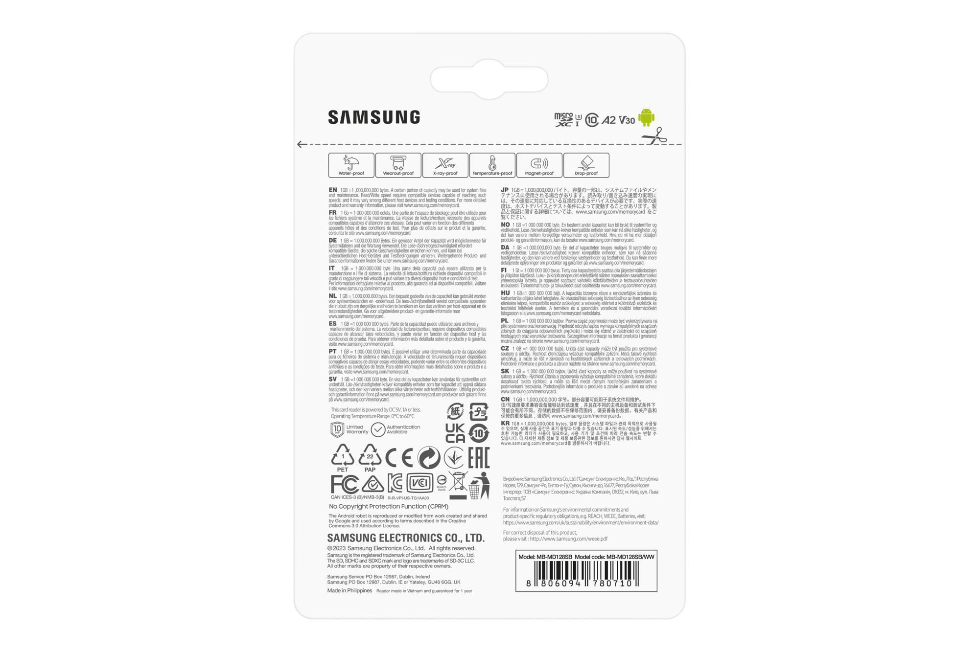 MEMORY MICRO SDXC PRO+ 128GB/W/READER MB-MD128SB/WW SAMSUNG - Image 20
