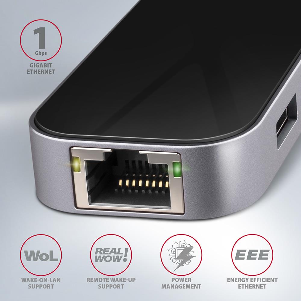 I/O HUB USB-C 6IN1/0.2M HMC-6GL AXAGON - Image 12