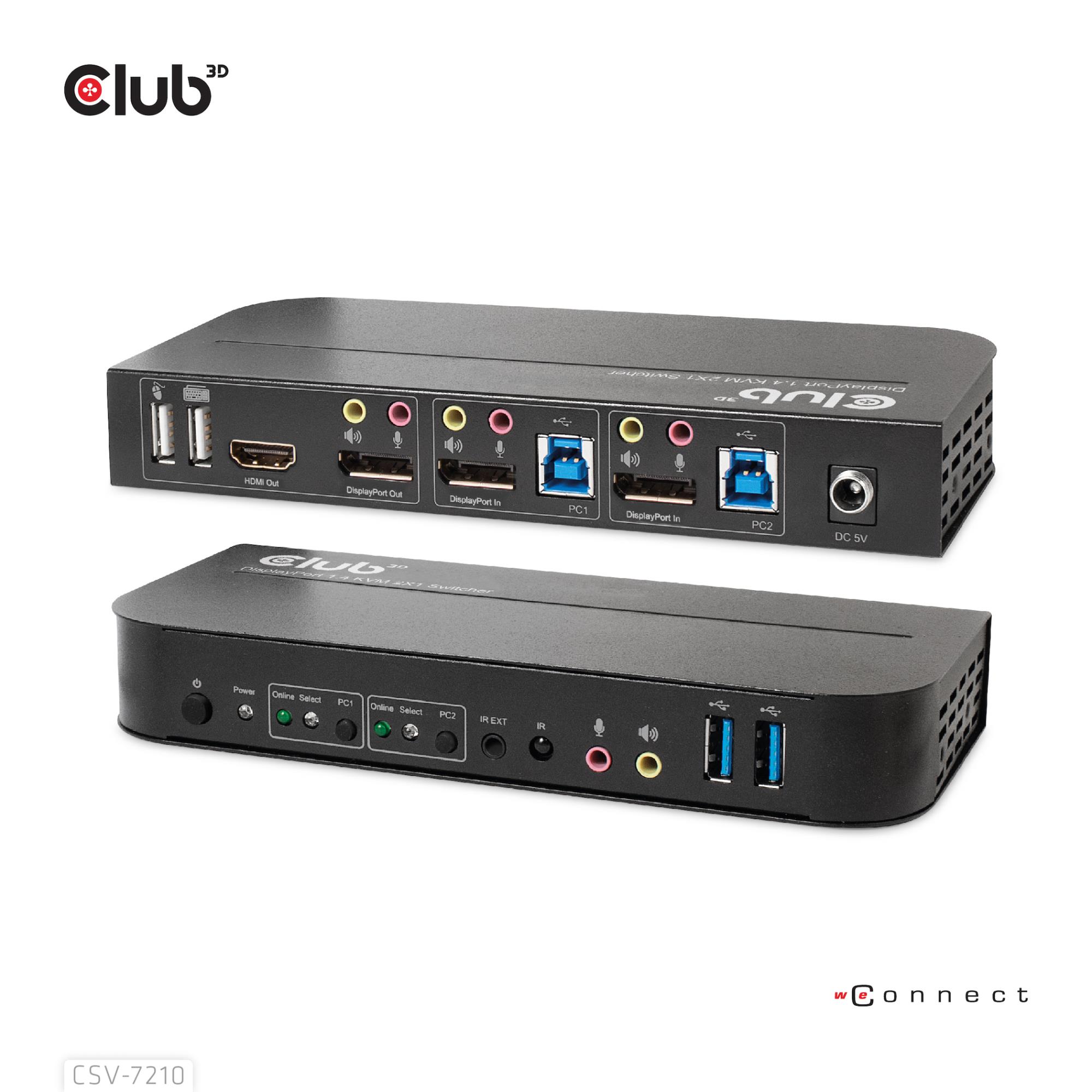 VIDEO SWITCH KVM DP/HDMI/CSV-7210 CLUB3D - Image 4