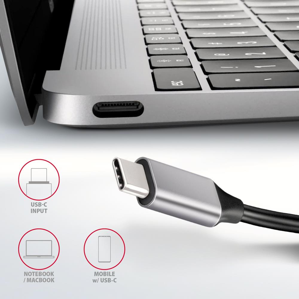 I/O HUB USB-C 6IN1/0.2M HMC-6H4A AXAGON - Image 12