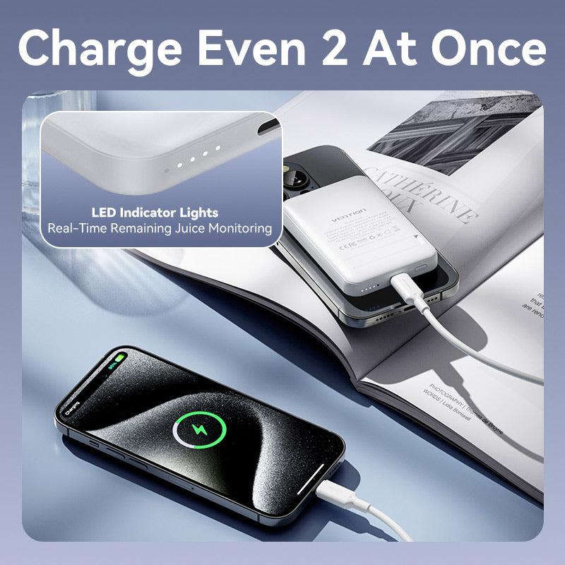 POWER BANK USB 5000MAH 20W/PINK FHSP0 VENTION - Image 6