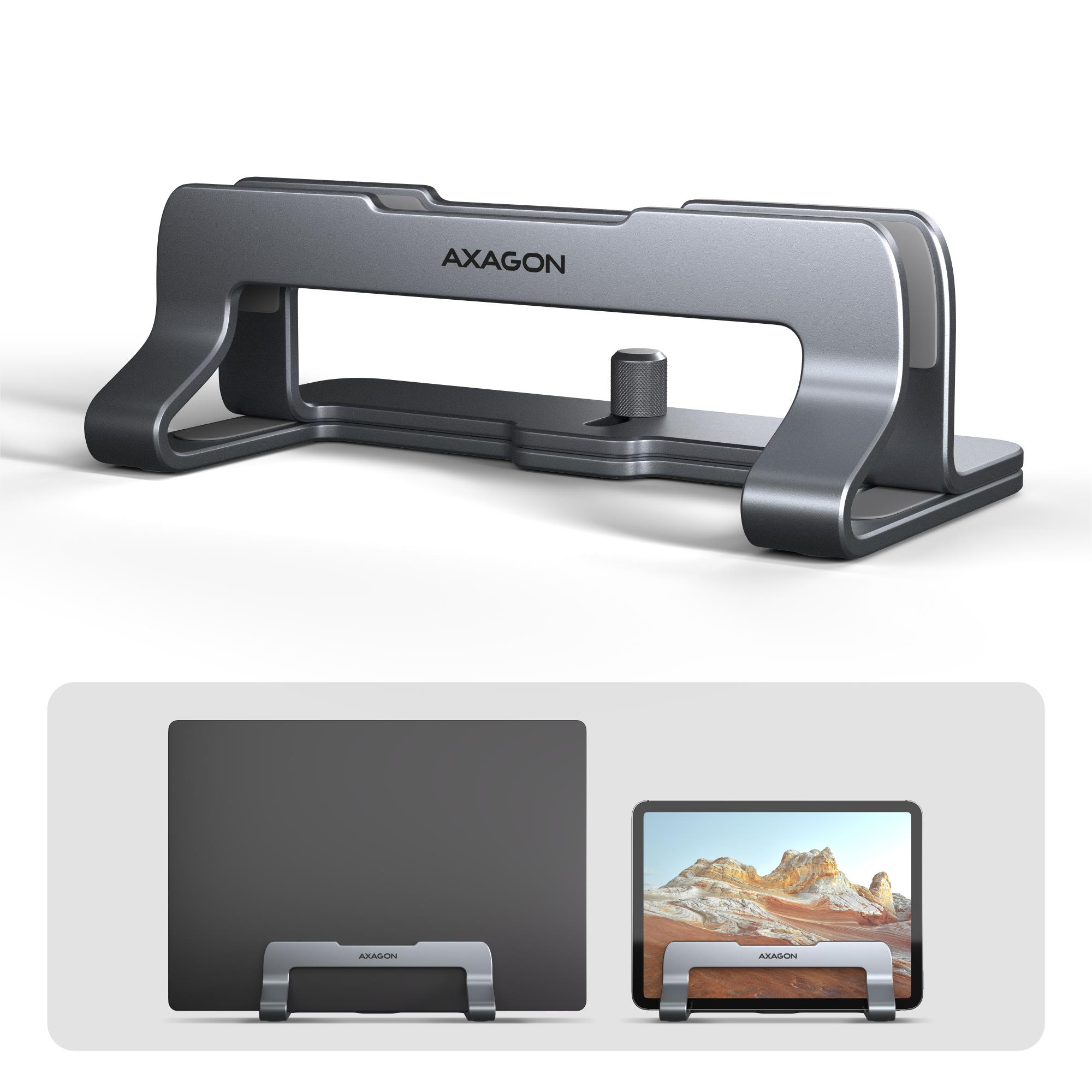 NB ACC STAND 10"-17.3"/VERT. ALUMINUM STND-VG AXAGON - Image 8