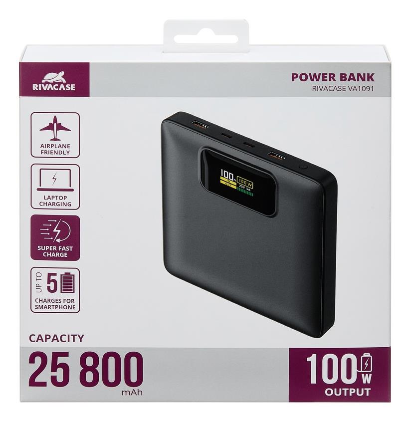 POWER BANK USB 25800MAH/VA1091 RIVACASE - Image 38
