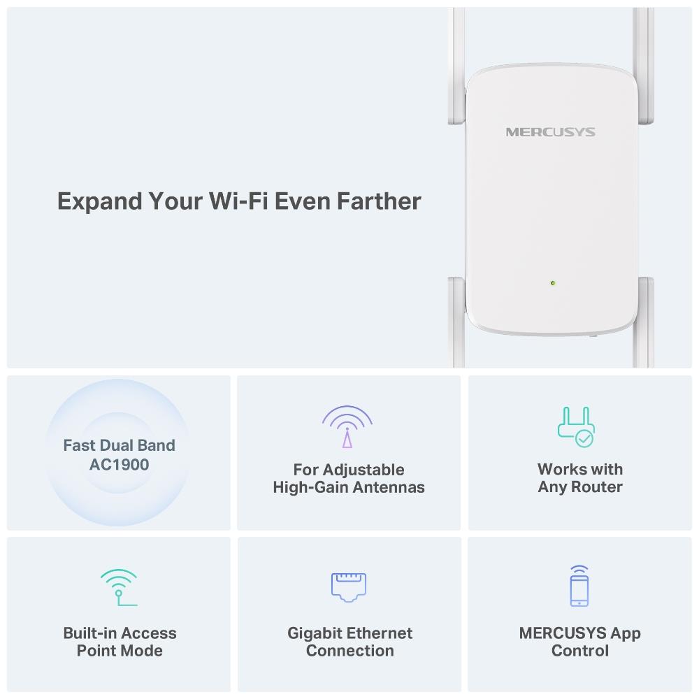 WRL RANGE EXTENDER 1900MBPS/ME50G MERCUSYS - Image 6