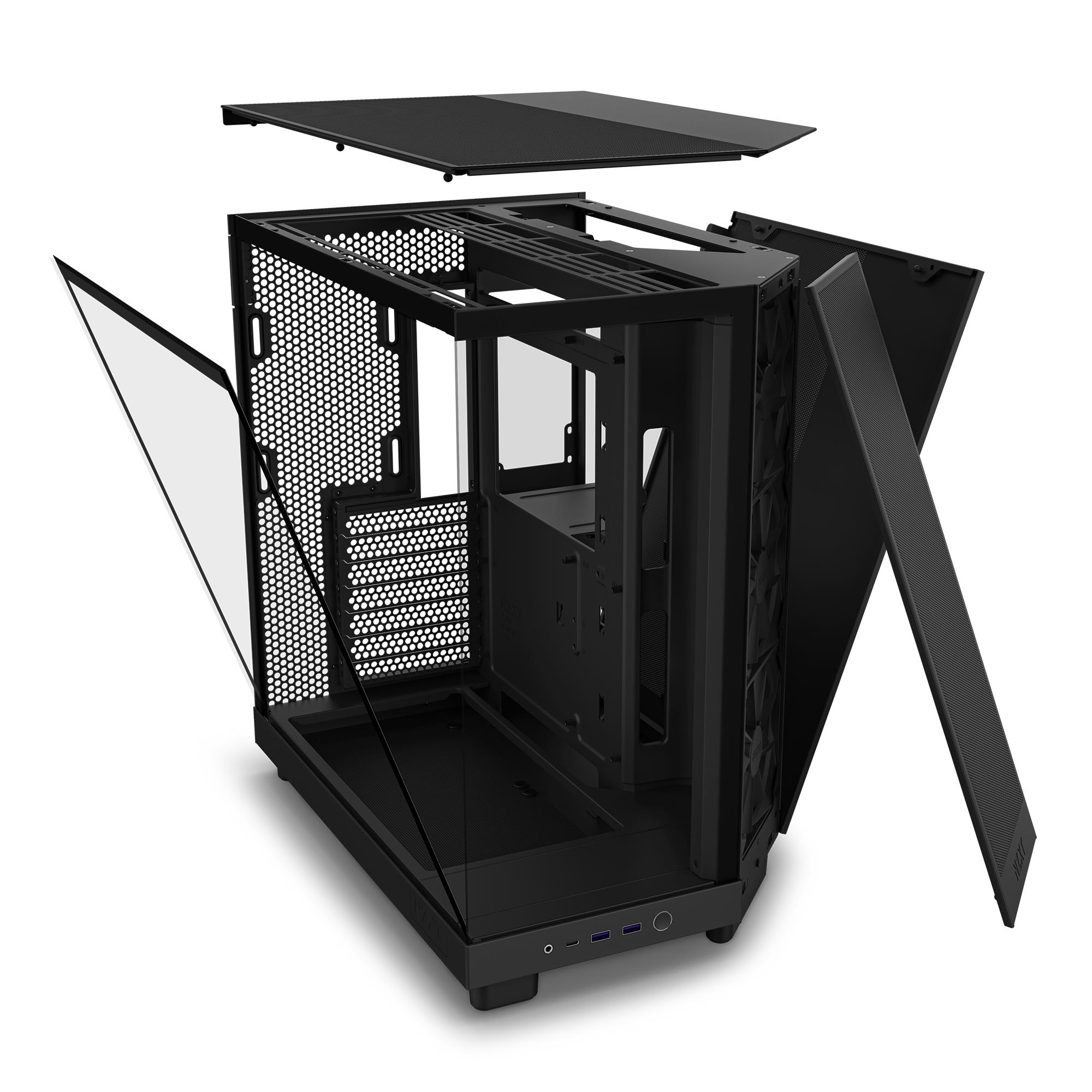 Case NZXT H6 Flow MidiTower Not included ATX MicroATX MiniITX Colour Black CC-H61FB-01 - Image 19