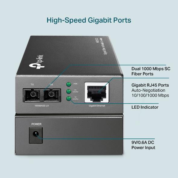 NET MEDIA CONVERTER 15KM/FX-LX/LH MC210CS TP-LINK - Image 16