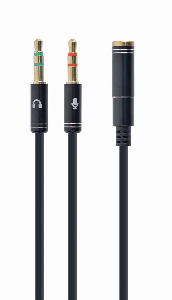 CABLE AUDIO 3.5MM SOCKET TO/2X3.5MM PLUG CCA-418M GEMBIRD - Image 2