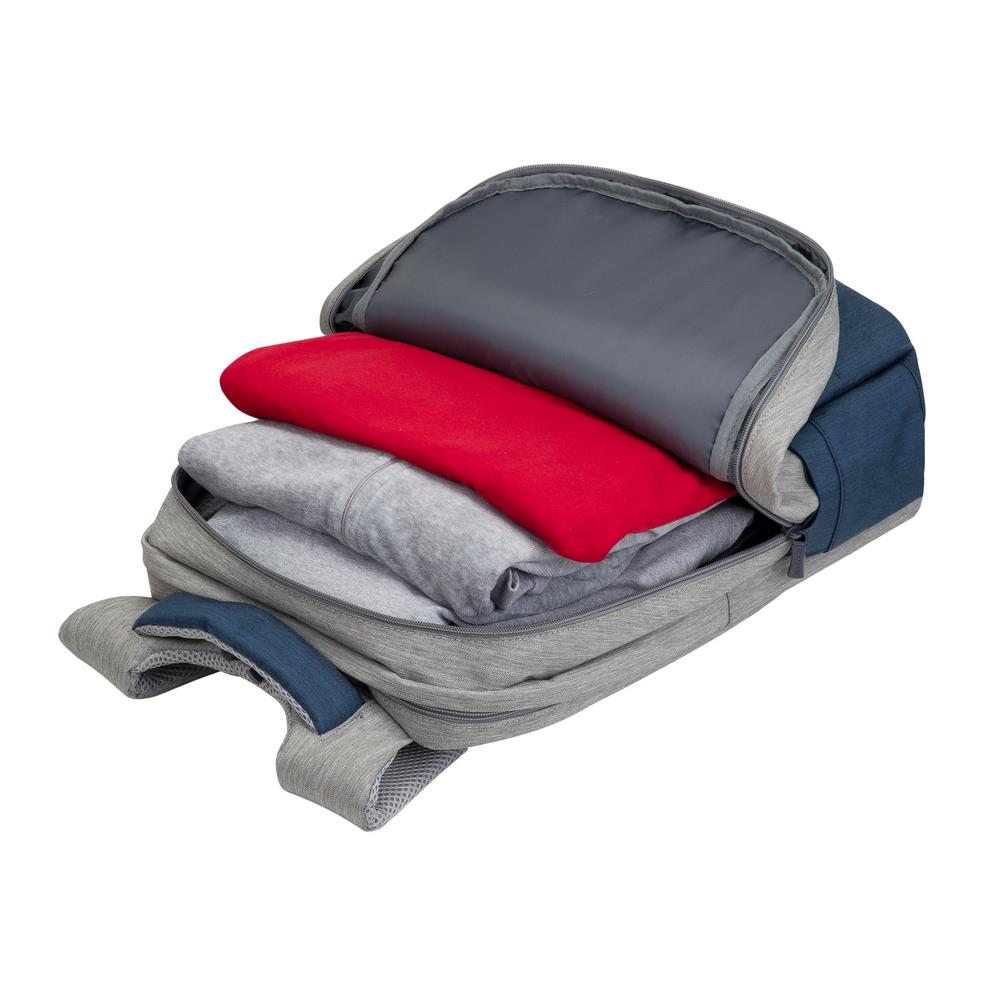 NB BACKPACK ANTI-THEFT 17.3"/7567 GREY/DARK BLUE RIVACASE - Image 34