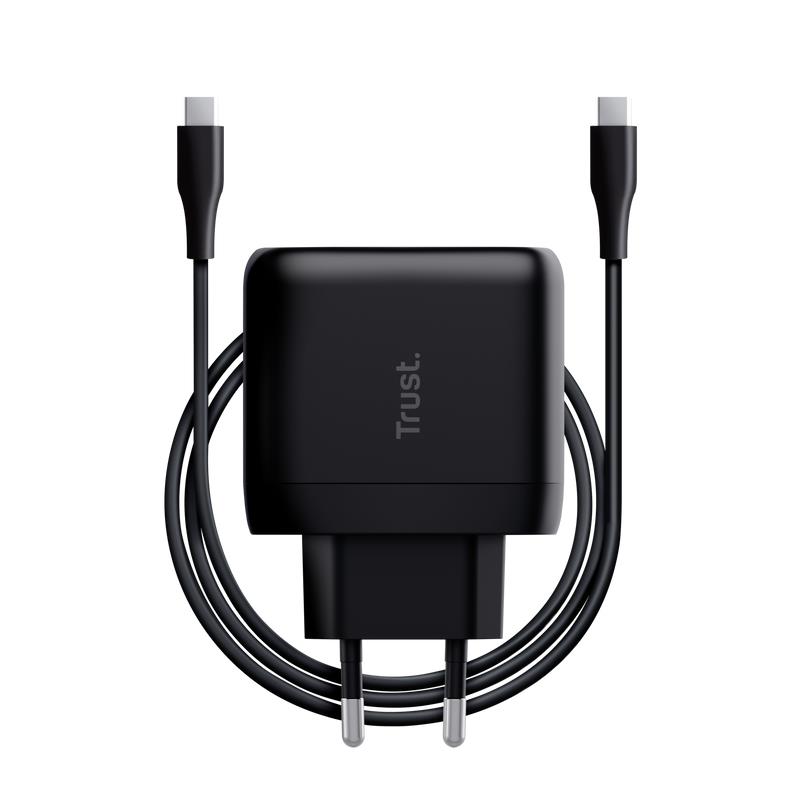 MOBILE CHARGER WALL MAXO 65W/USB-C BLACK 24817 TRUST - Image 2