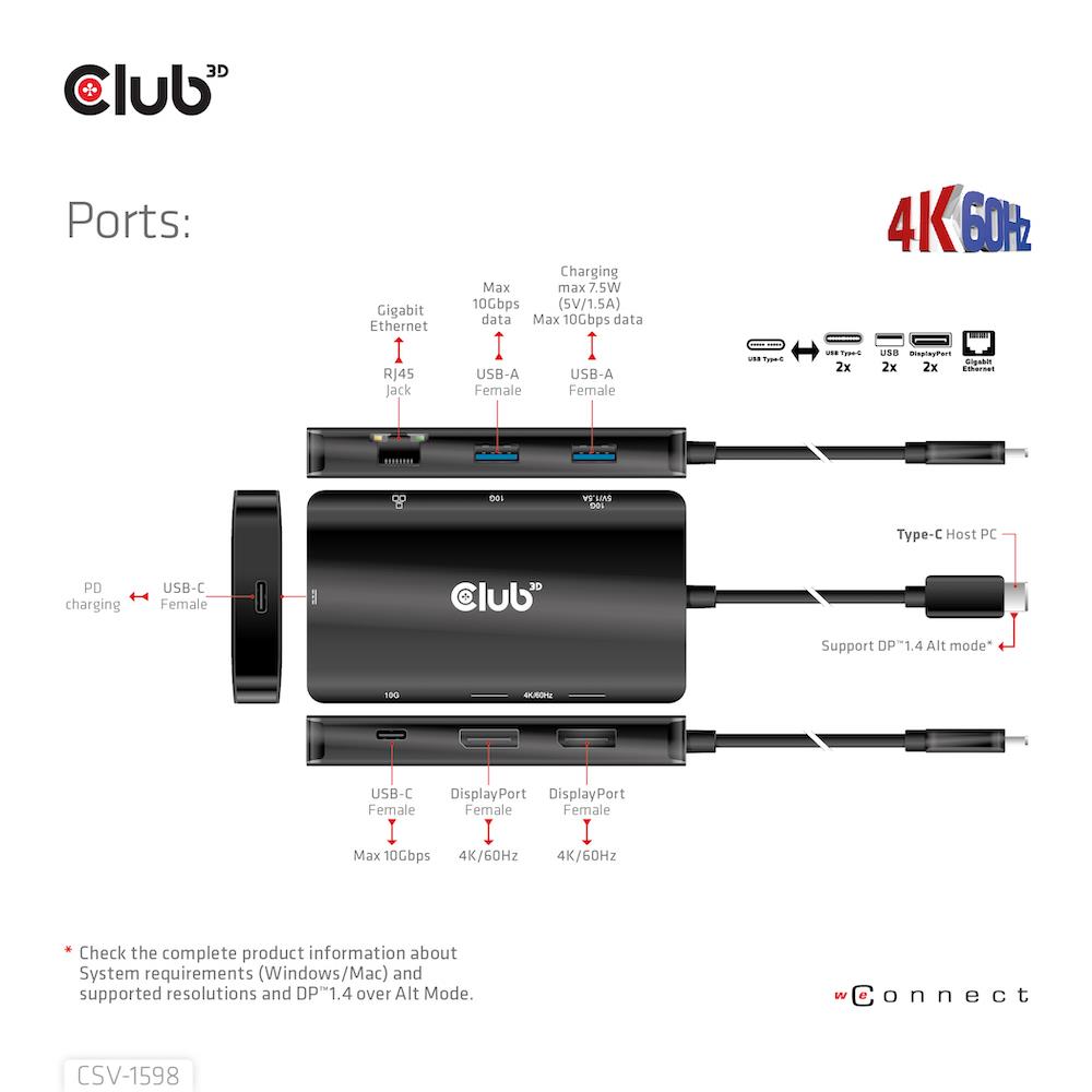 NB ACC DOCKING STATION 7IN1/USB-C 100W CSV-1598 CLUB3D - Image 26