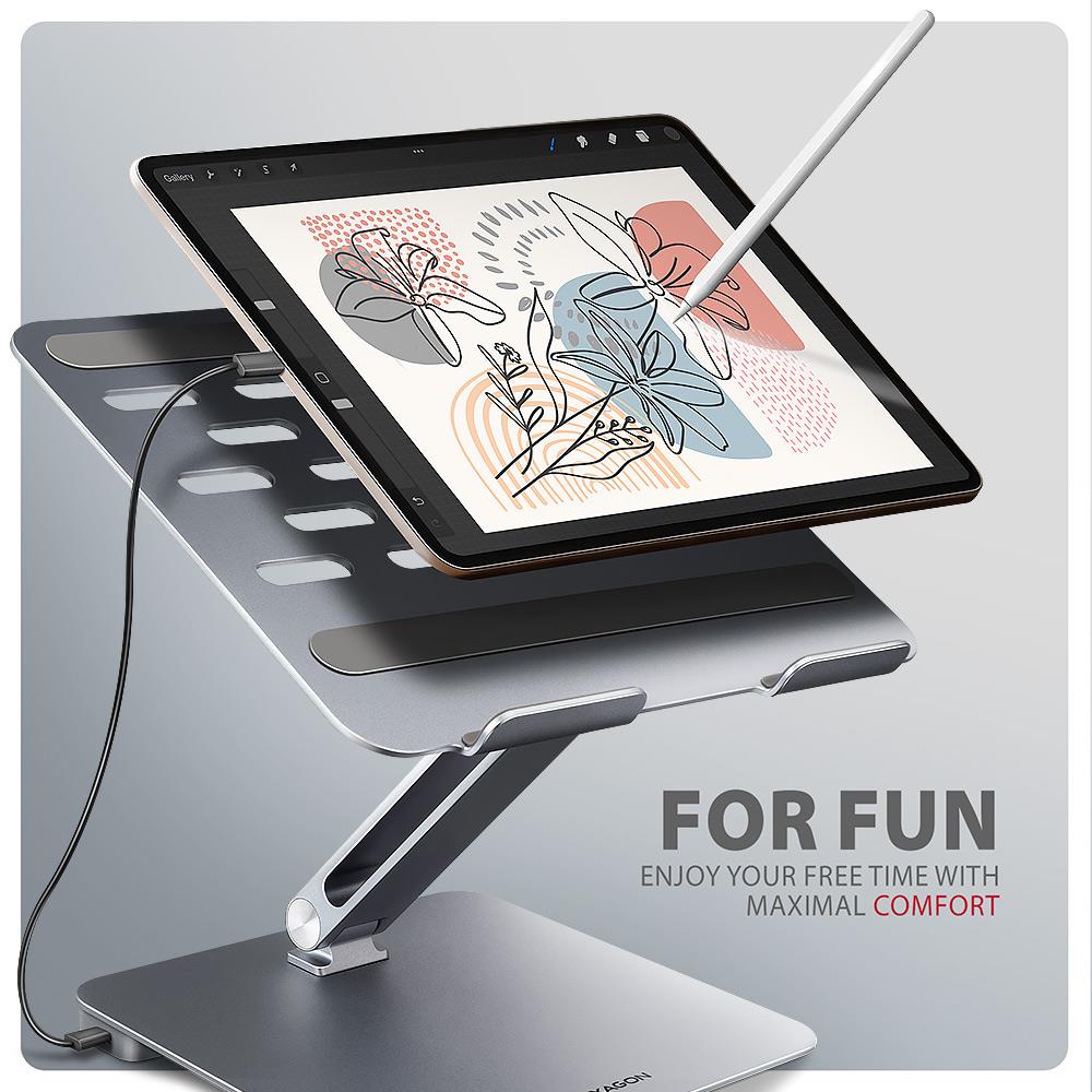 NB ACC STAND 10-16" + I/O HUB/7IN1 HMC-STND AXAGON - Image 16