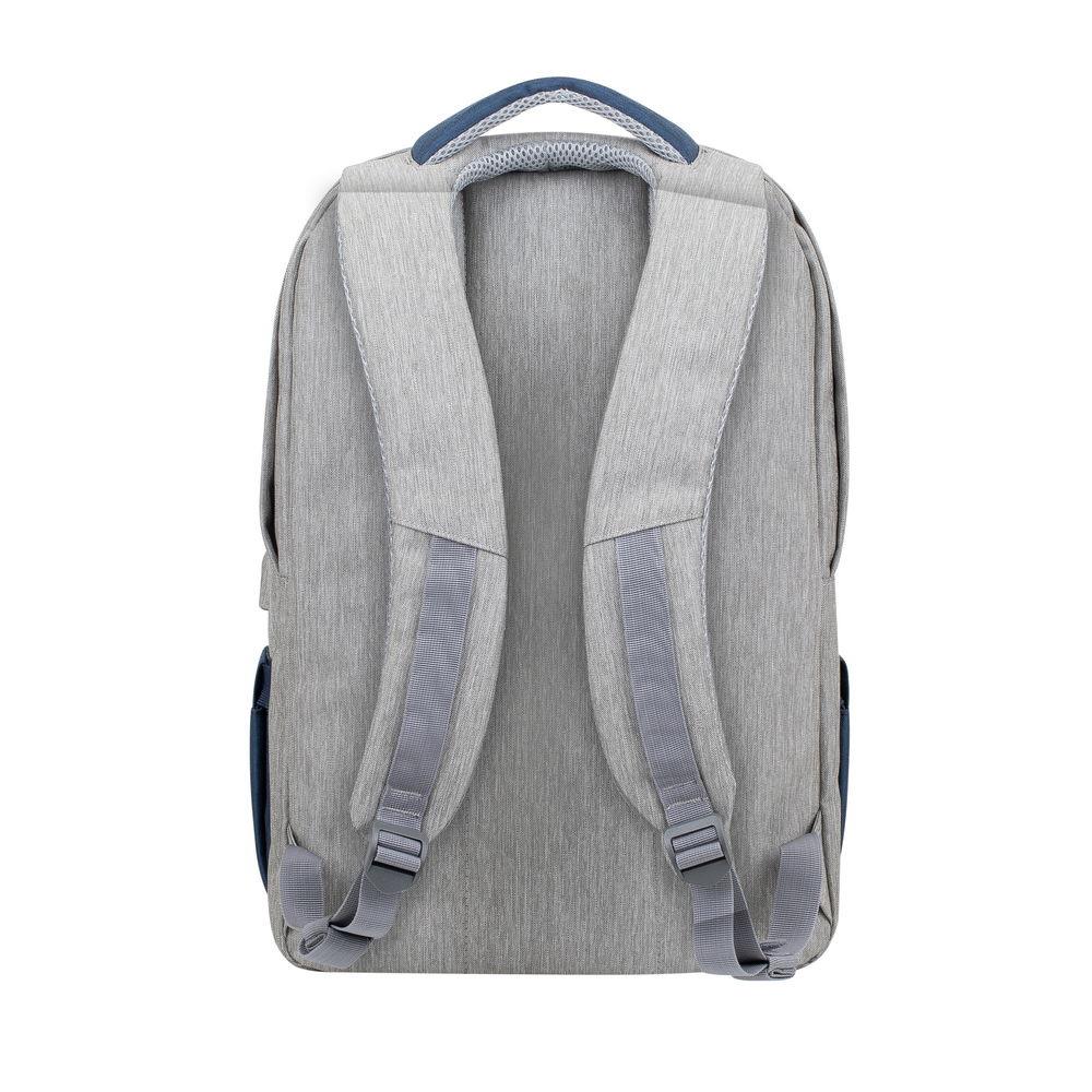 NB BACKPACK ANTI-THEFT 17.3"/7567 GREY/DARK BLUE RIVACASE - Image 8