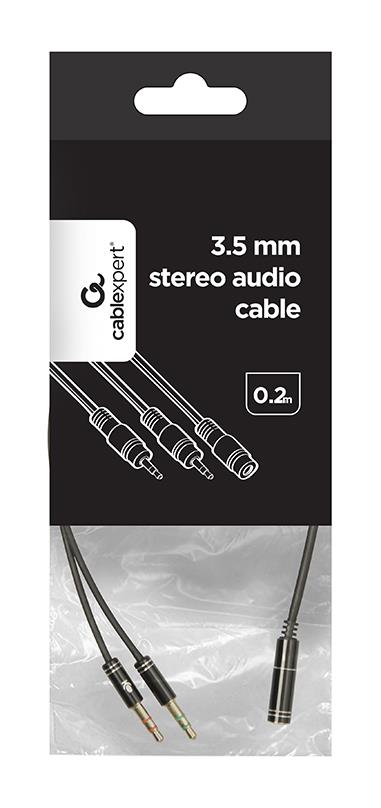 CABLE AUDIO 3.5MM SOCKET TO/2X3.5MM PLUG CCA-418M GEMBIRD - Image 3