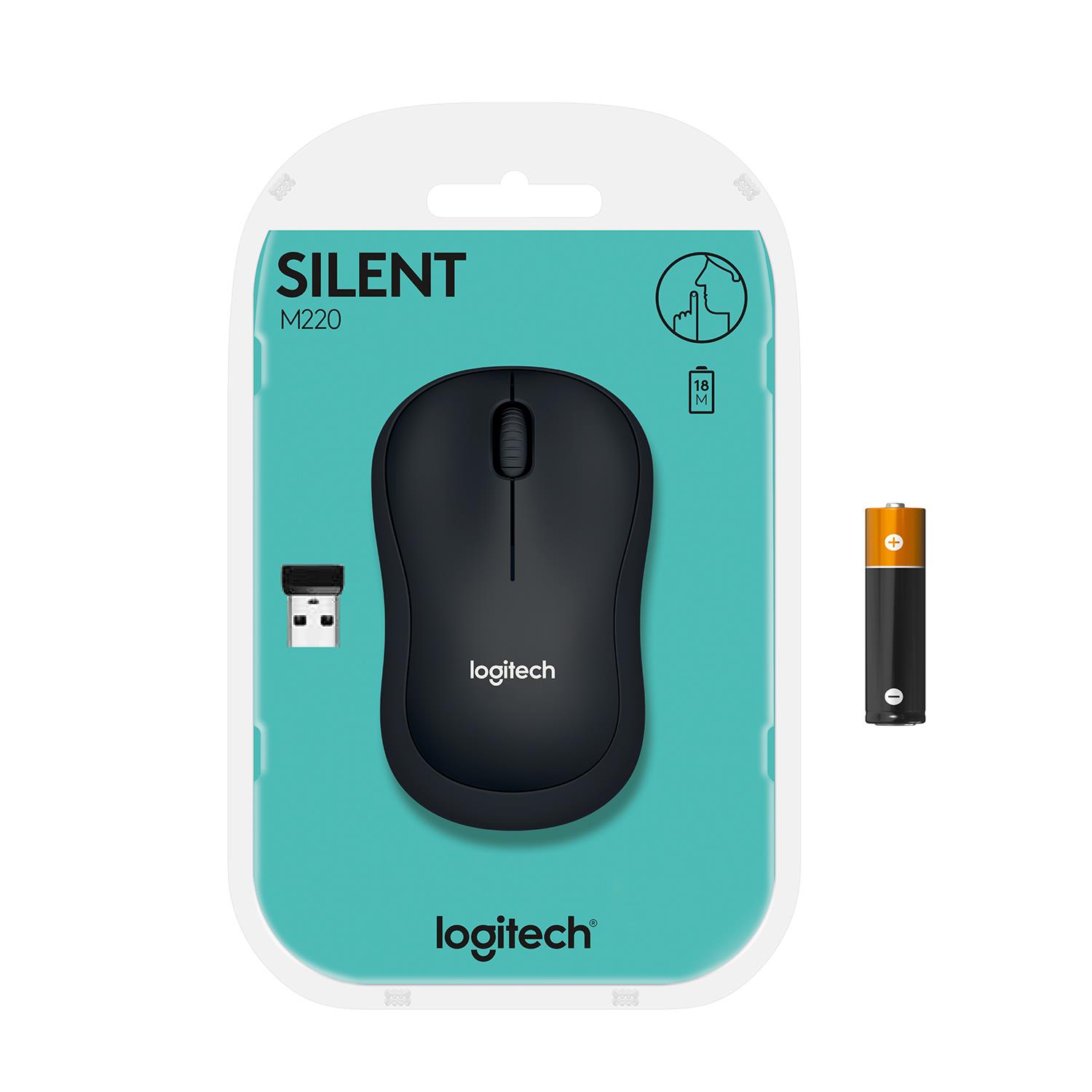 MOUSE USB OPTICAL WRL M220/SILENT B/G 910-004878 LOGITECH - Image 29