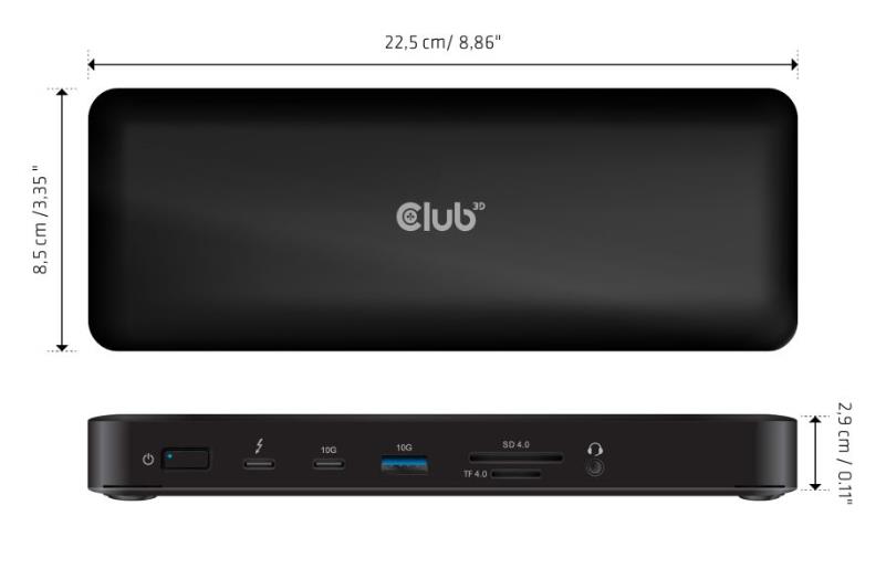 NB ACC DOCKING STATION 16IN1/THUNDERBOLT CSV-1583 CLUB3D - Image 9