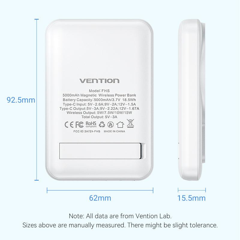POWER BANK USB 5000MAH 20W/PINK FHSP0 VENTION - Image 13