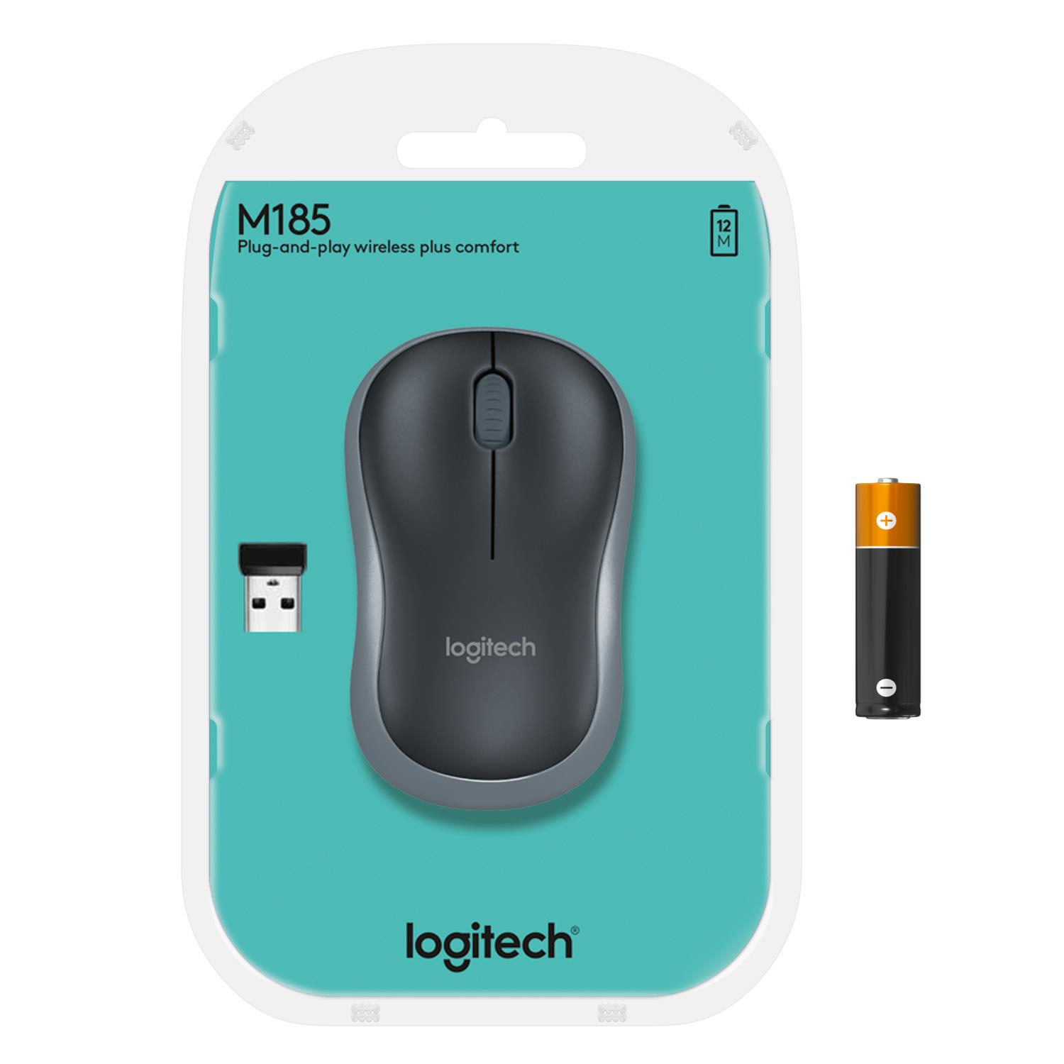 MOUSE USB OPTICAL WRL M185/BLUE 910-002239 LOGITECH - Image 35