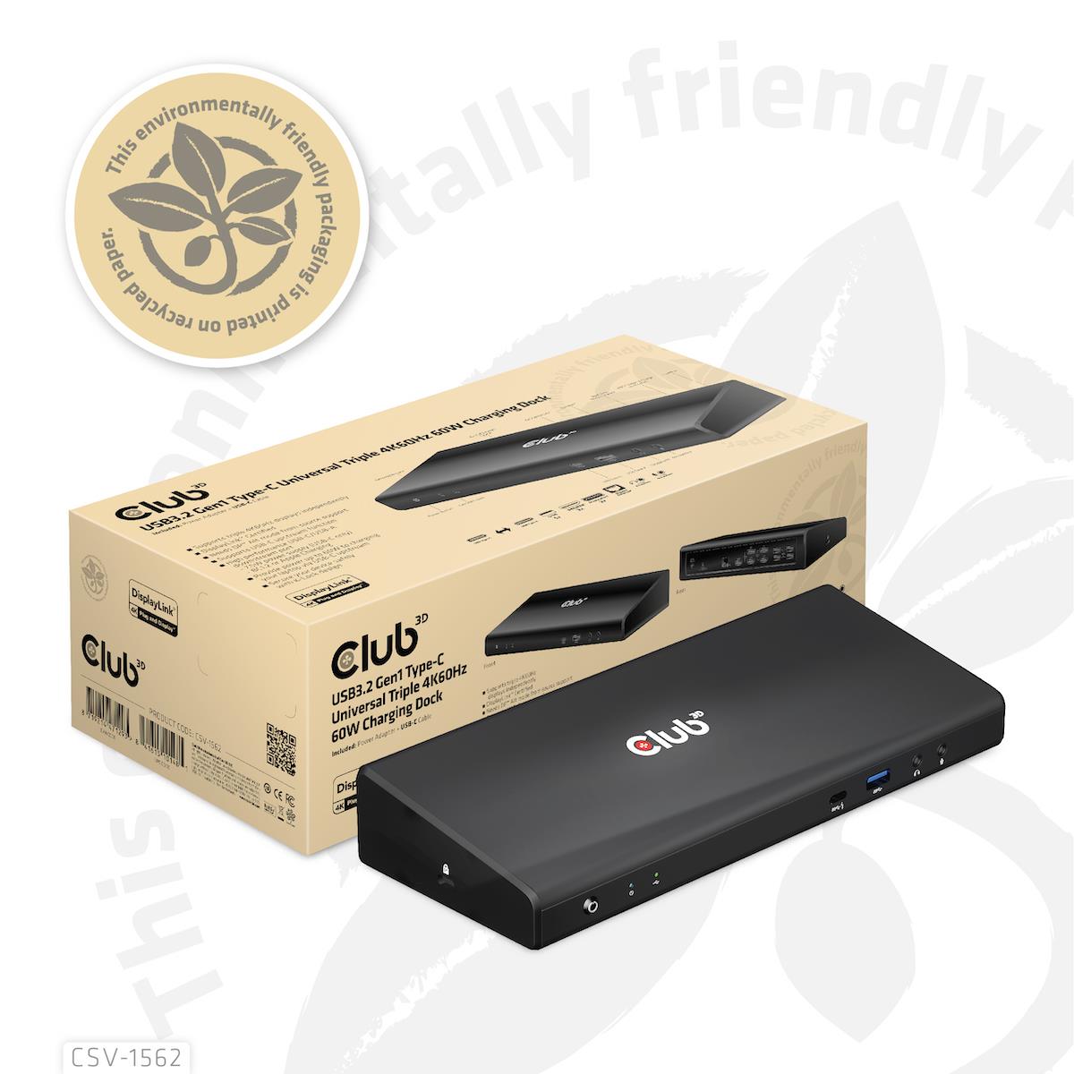 NB ACC DOCKING STATION/USB-C 60W CSV-1562 CLUB3D - Image 18
