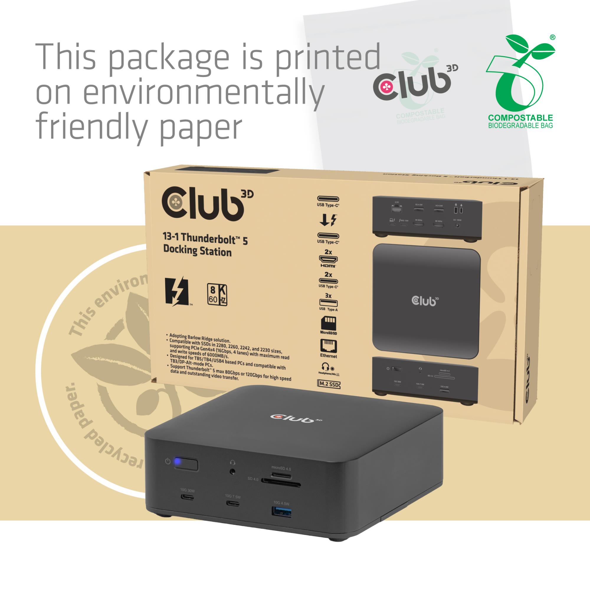 NB ACC DOCKING STATION 13-IN-1/THUNDERBOLT CSV-2562 CLUB3D - Image 30