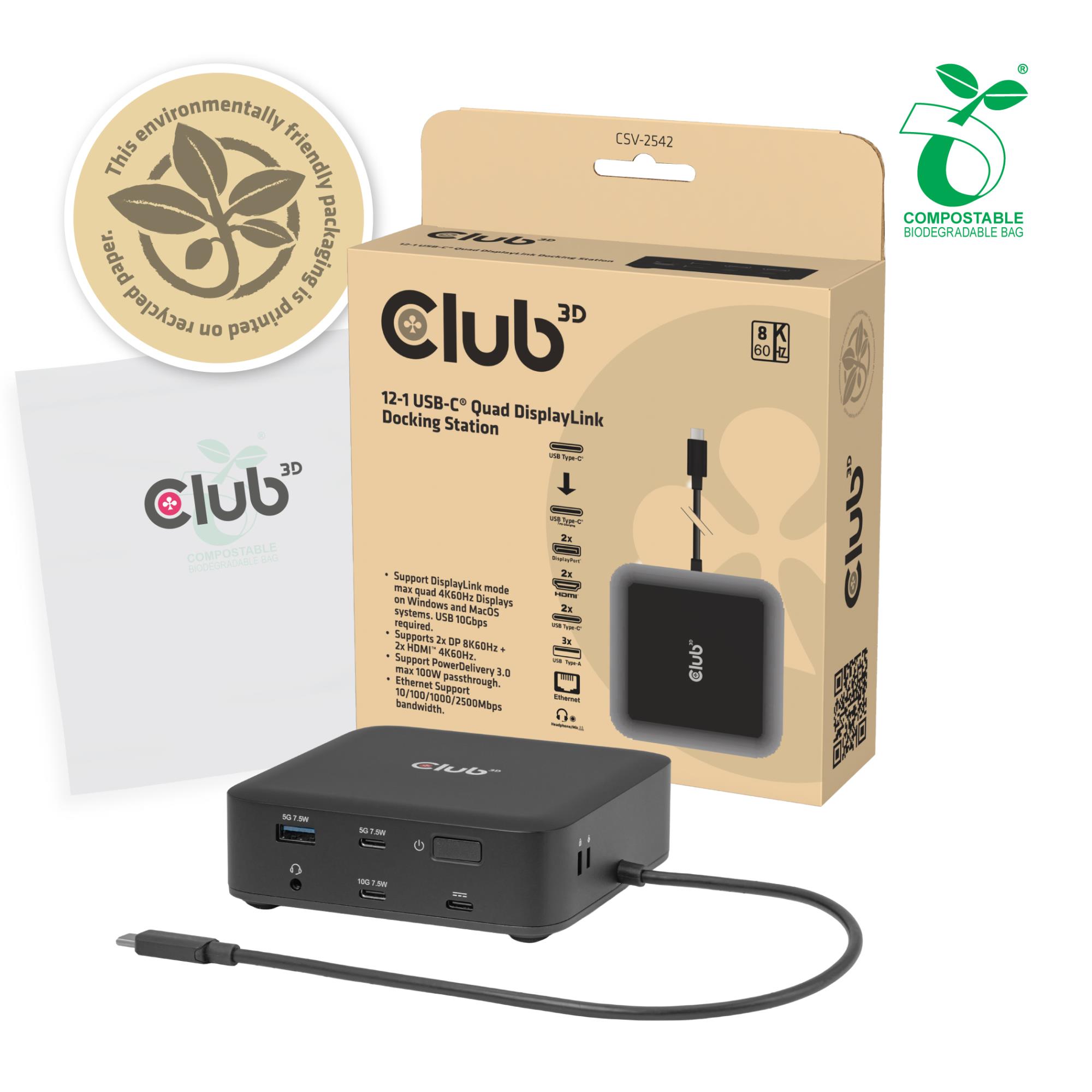 NB ACC DOCKING STATION 12IN1/USB-C 100W CSV-2542 CLUB3D - Image 27