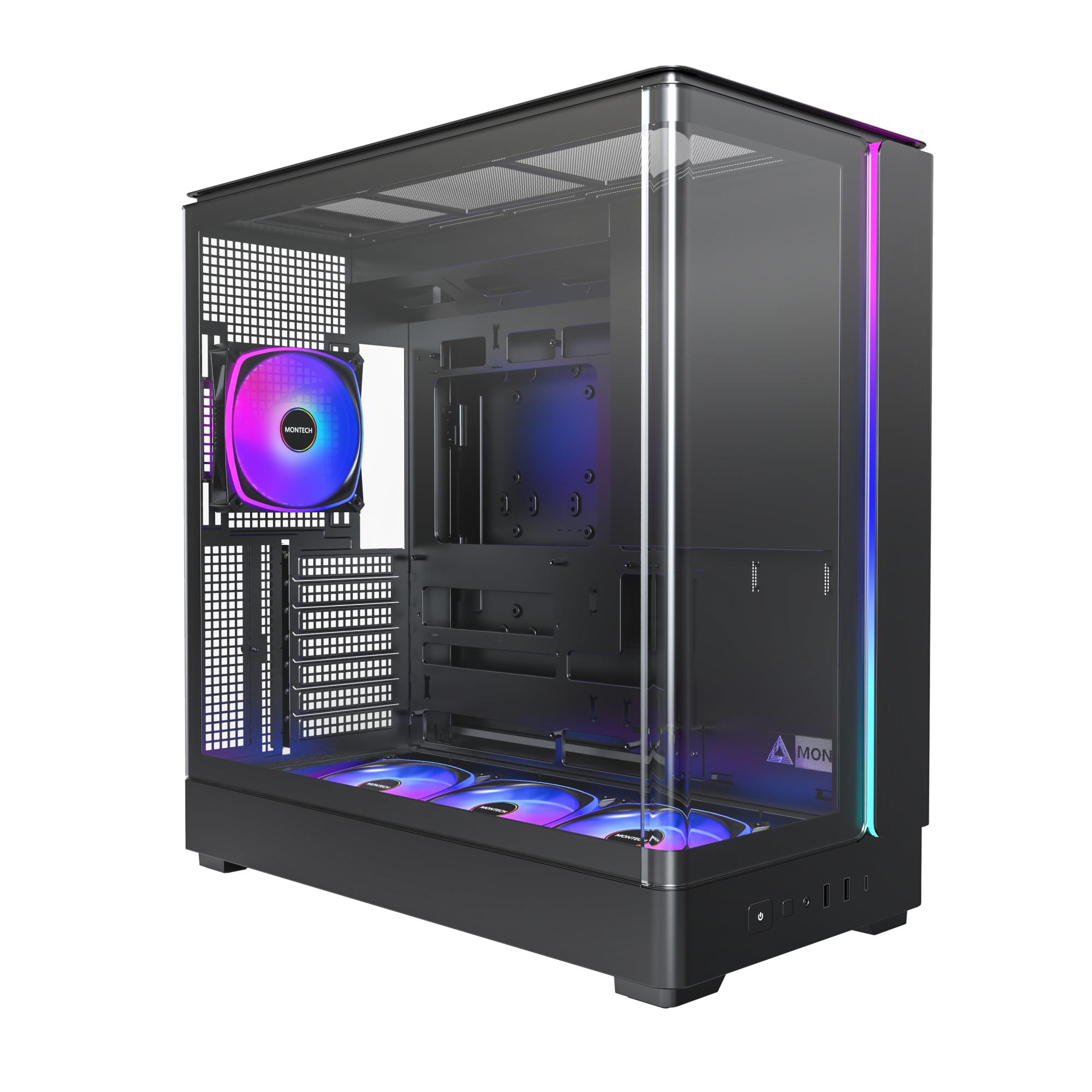 Case MONTECH micro ATX/Mini-ITX Black Midi Tower PC KING 45 PRO KING45PRO(B) - Image 8