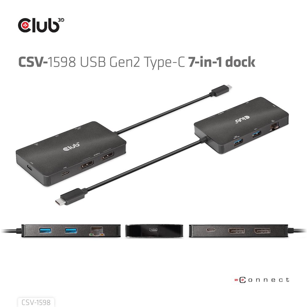 NB ACC DOCKING STATION 7IN1/USB-C 100W CSV-1598 CLUB3D - Image 29