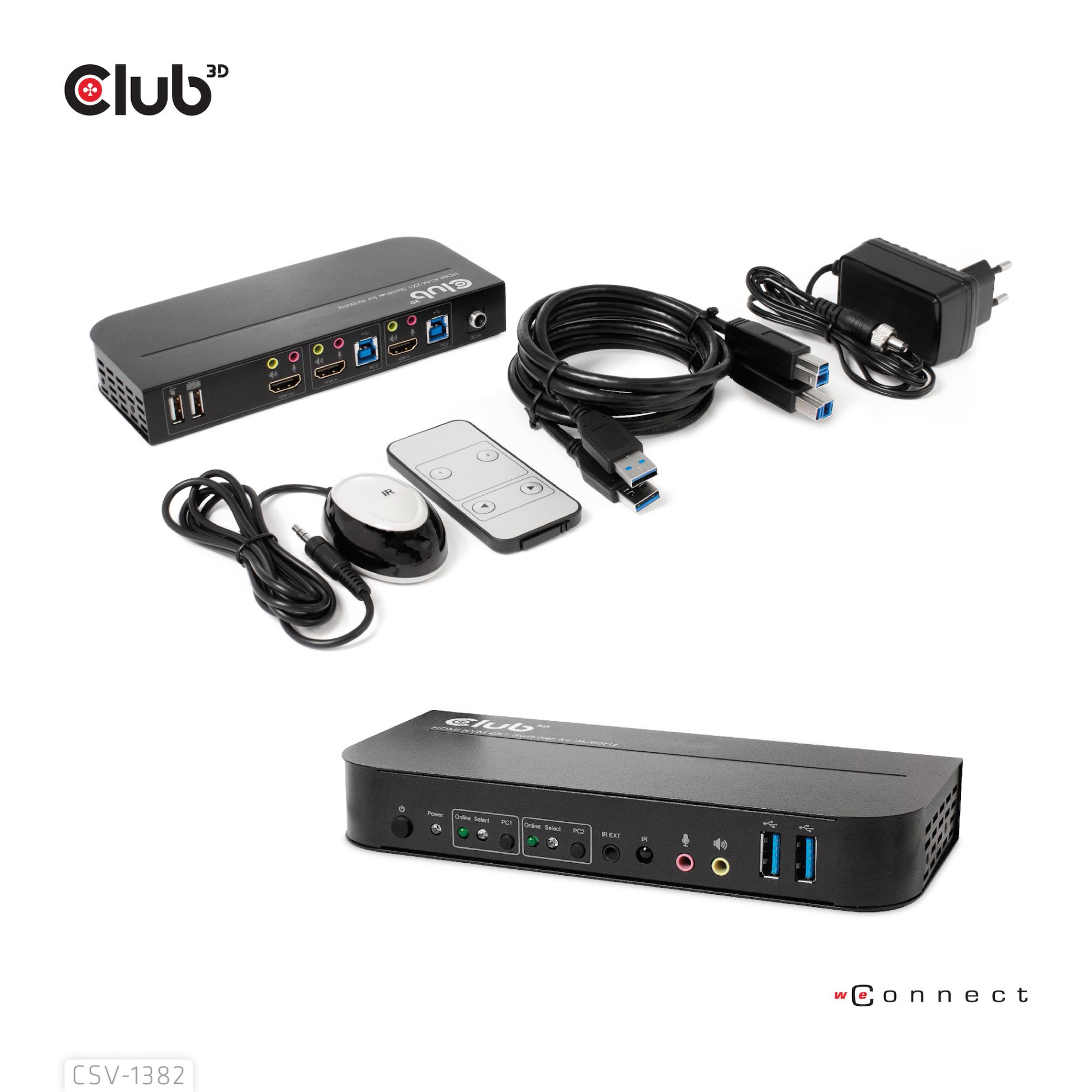 VIDEO SWITCH KVM HDMI 2PORT/CSV-1382 CLUB3D - Image 4