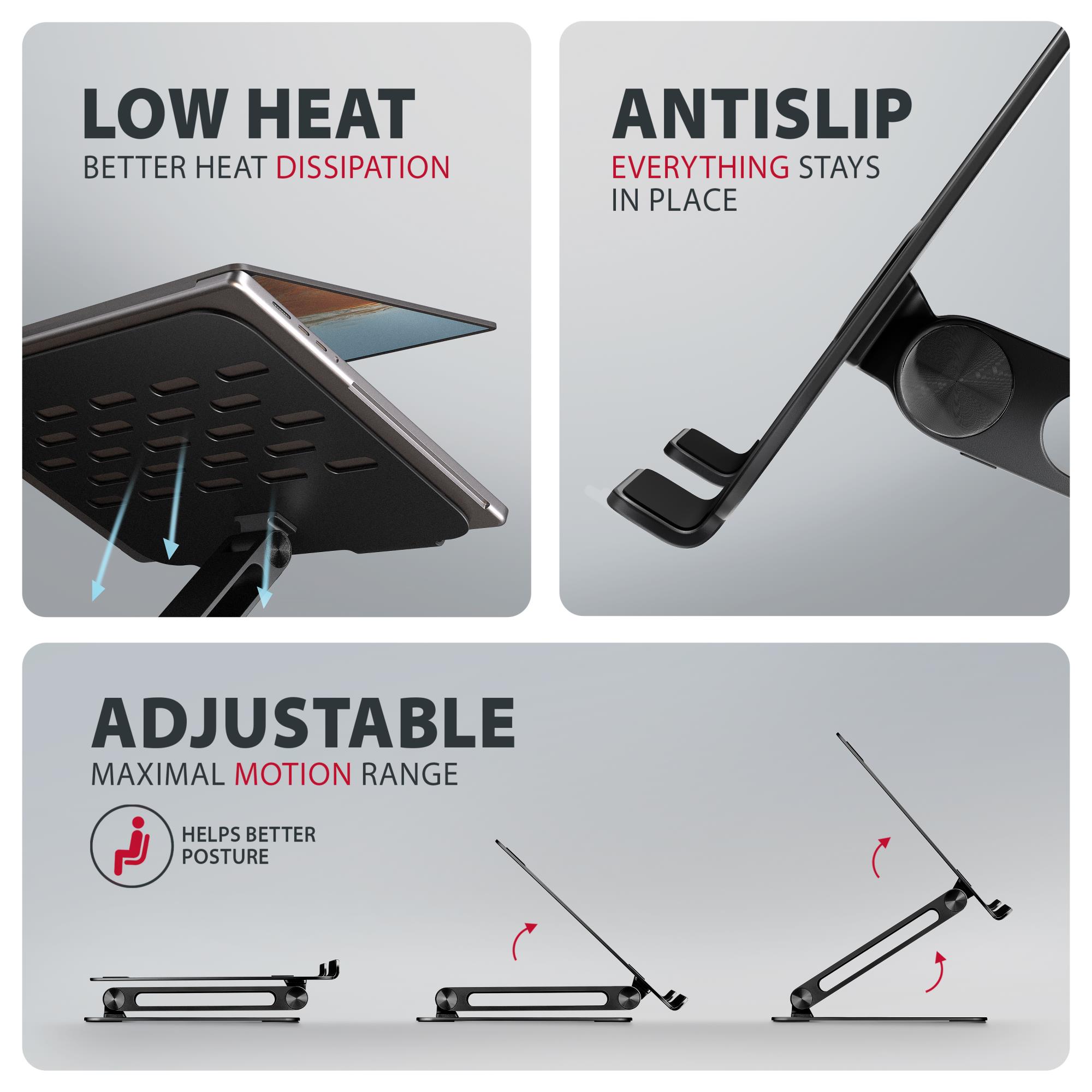 NB ACC STAND 10-17.3"/ALUMINUM HQ STND-LQB AXAGON - Image 7