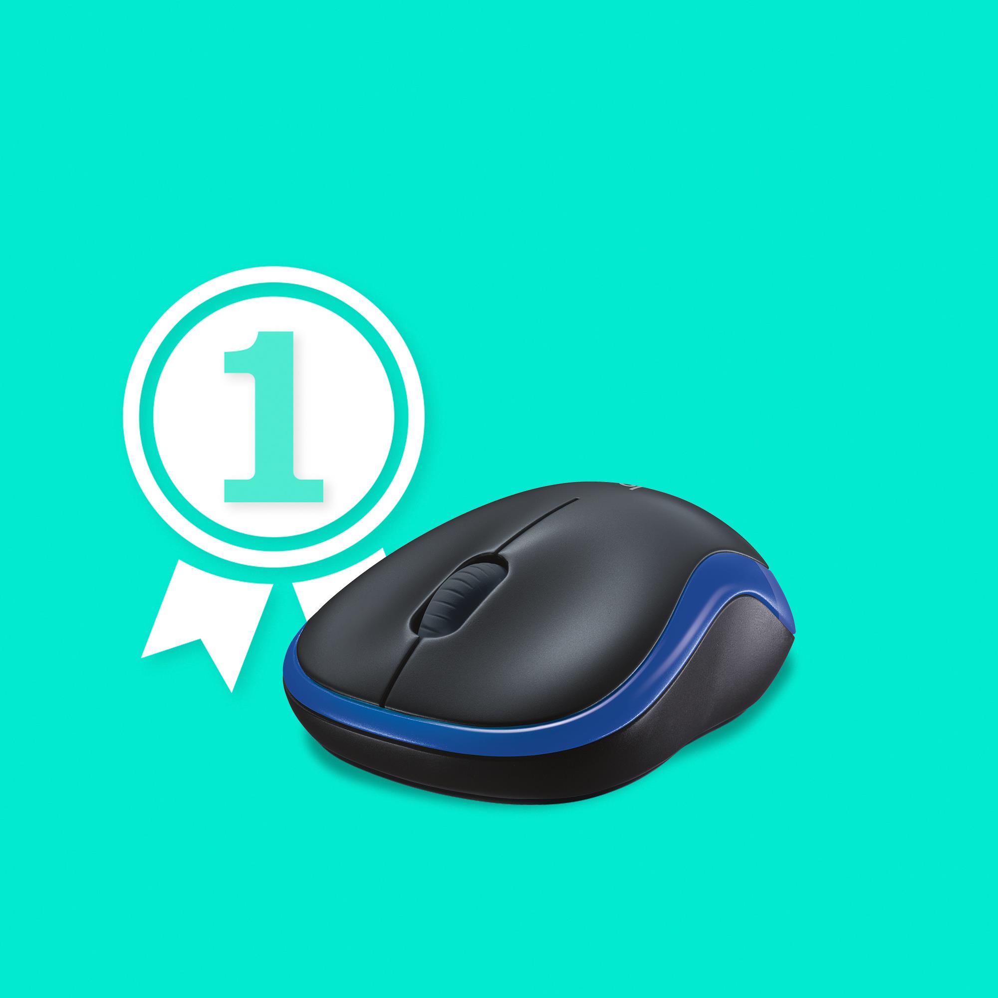MOUSE USB OPTICAL WRL M185/BLUE 910-002239 LOGITECH - Image 25