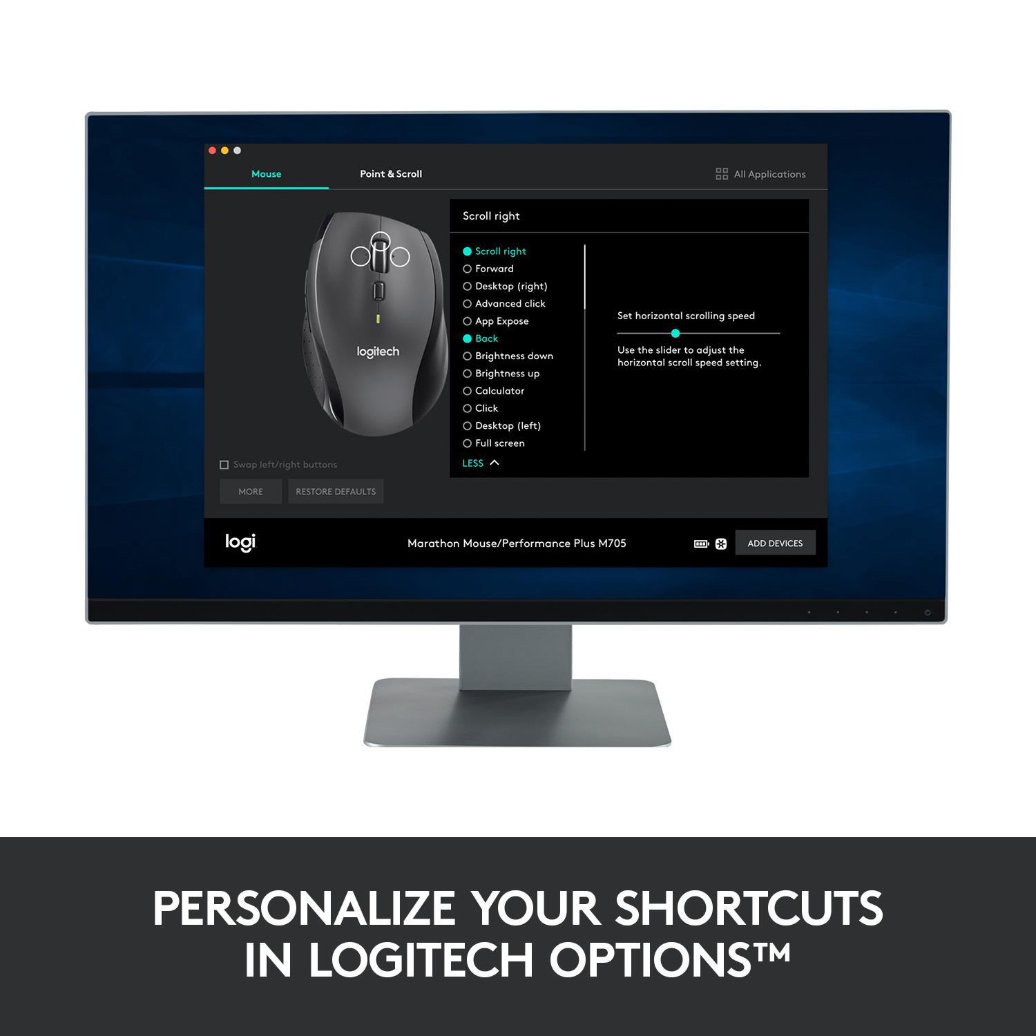 MOUSE USB LASER WRL M705/BLACK 910-001949 LOGITECH - Image 52