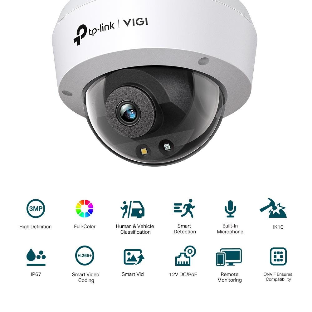 NET CAMERA 3MP IR DOME/VIGI C230(4MM) TP-LINK - Image 6