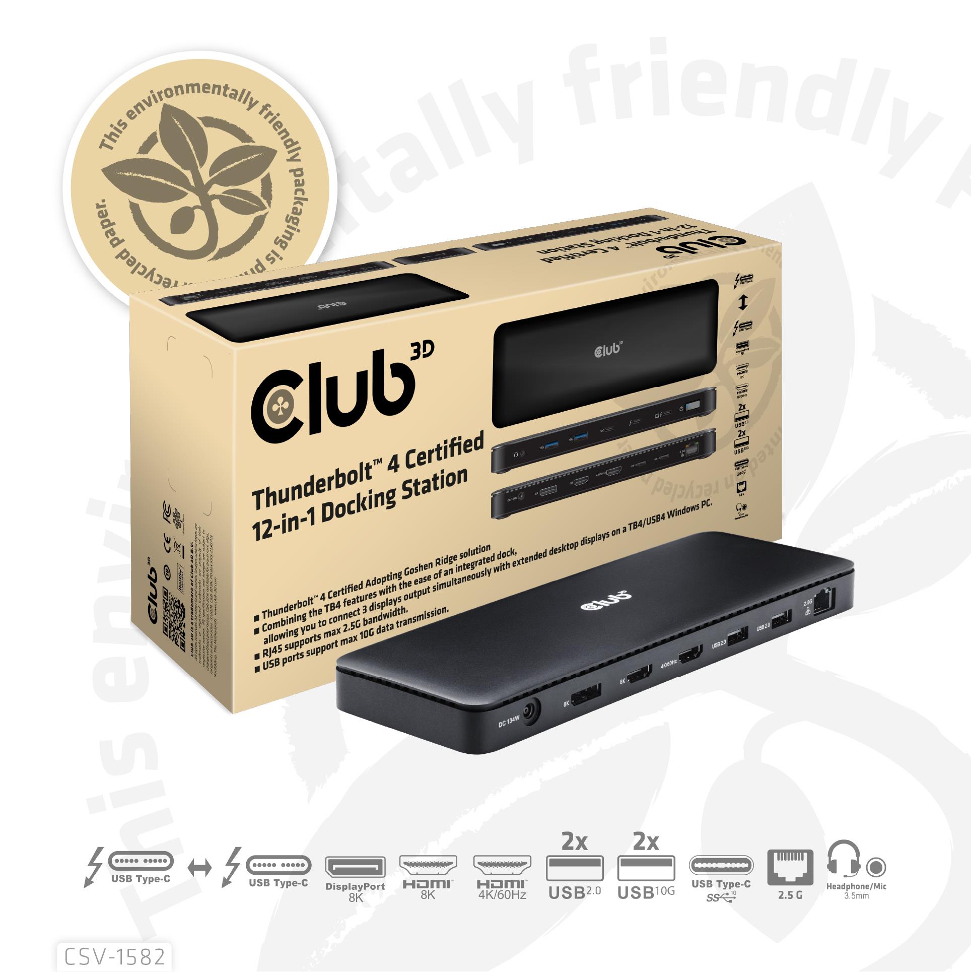 NB ACC DOCKING STATION 12IN1/THUNDERBOLT CSV-1582 CLUB3D - Image 31