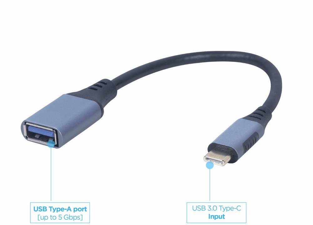 I/O ADAPTER USB-C TO USB OTG/GREY A-USB3C-OTGAF-01 GEMBIRD - Image 6