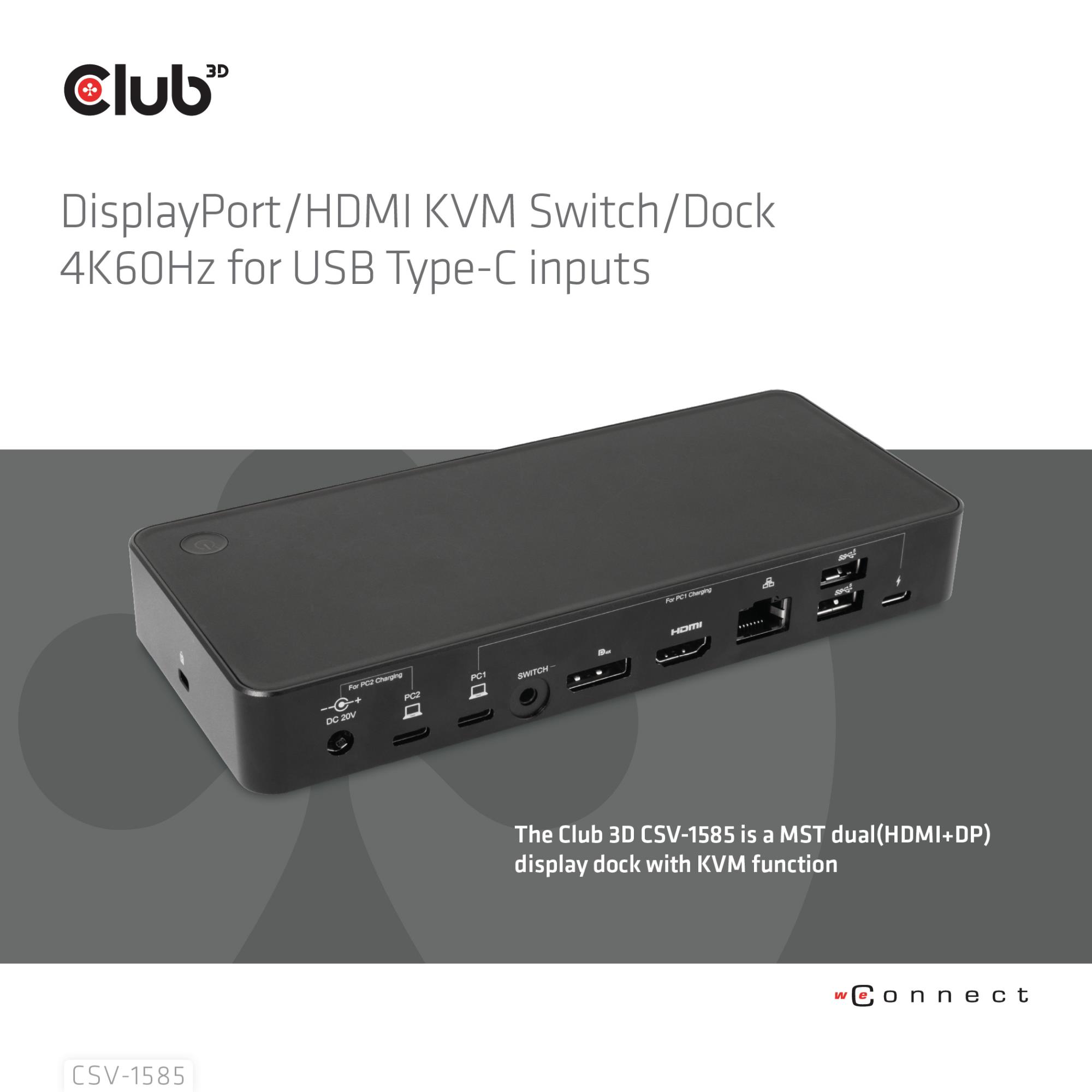 NB ACC DOCKING STATION/USB-C 120W CSV-1585 CLUB3D - Image 5