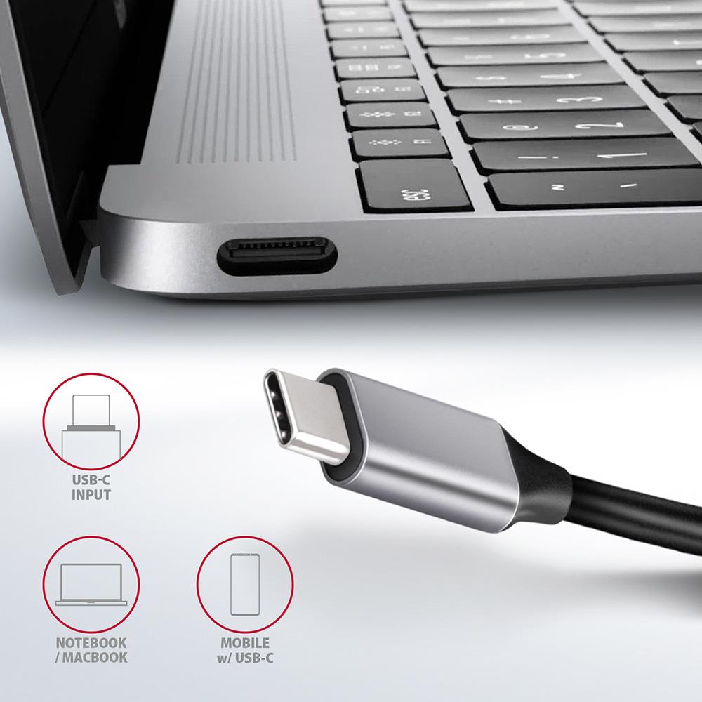 I/O HUB USB-C 6IN1/0.2M HMC-6GL AXAGON - Image 16