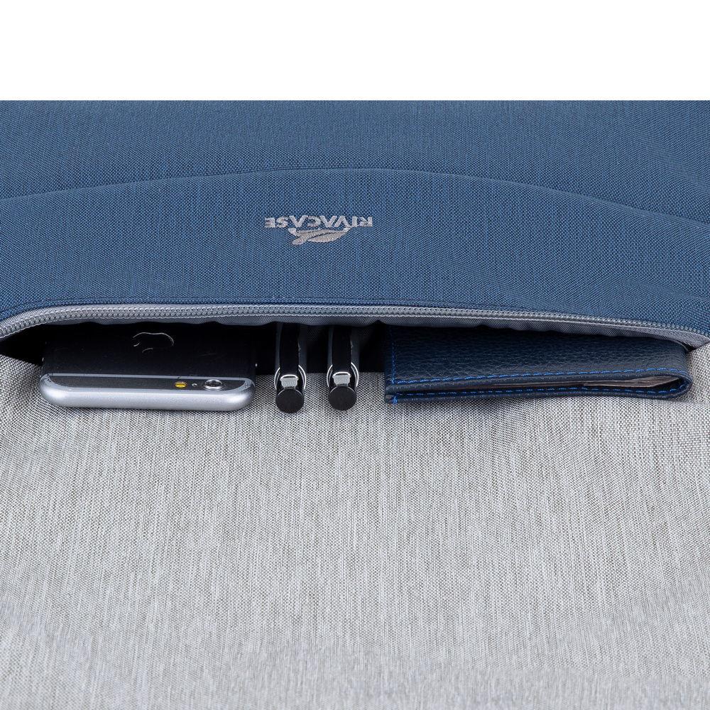 NB BACKPACK ANTI-THEFT 17.3"/7567 GREY/DARK BLUE RIVACASE - Image 24