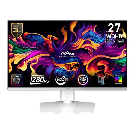 Monitor MSI 26.5 " 2560 x 1440 pixels Wide Quad HD Native aspect ratio 16:9 QD-OLED Flat MAG272QPWQD-OLEDX28