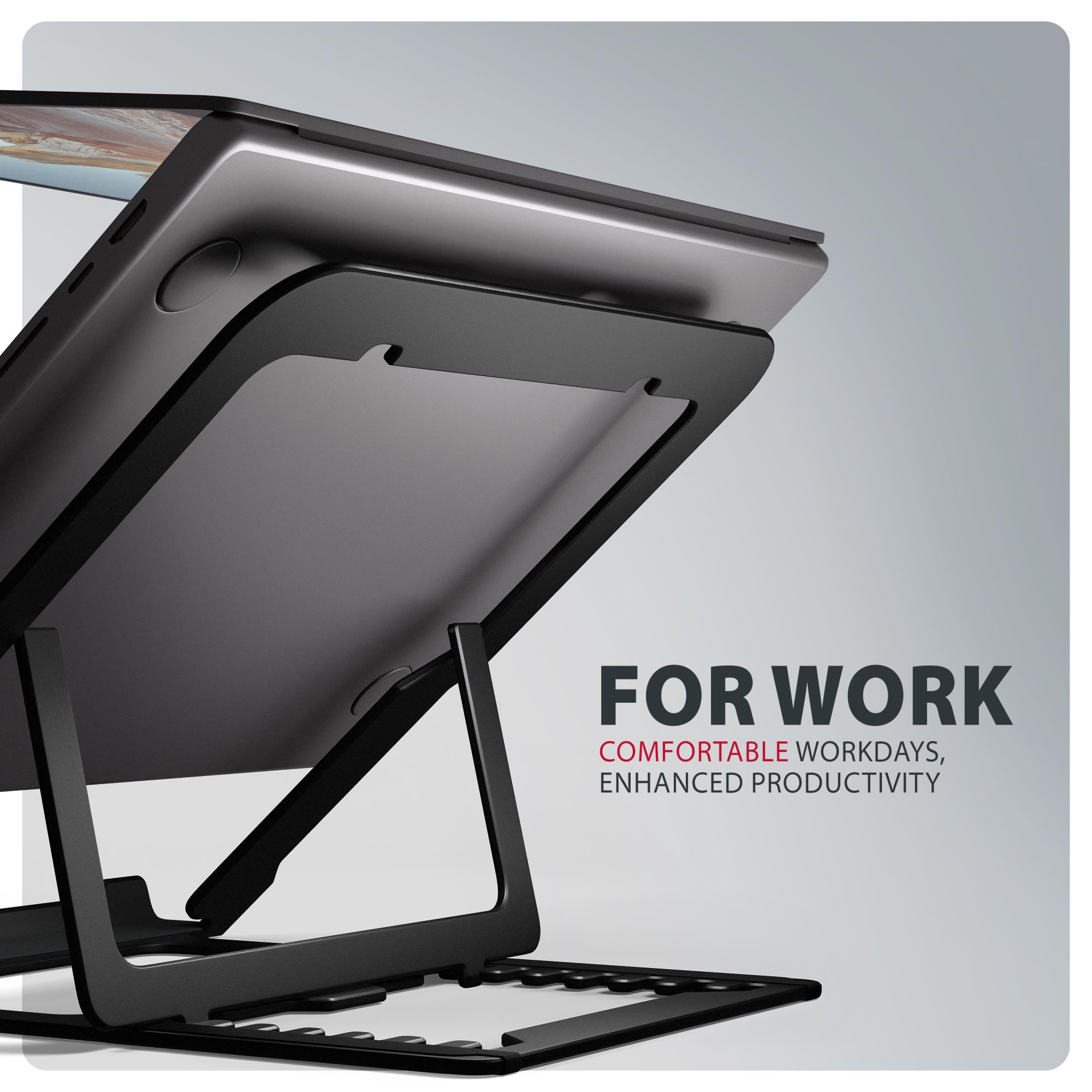 NB ACC STAND 10"-17.3"/ALUMINUM BLACK STND-LAB AXAGON - Image 7