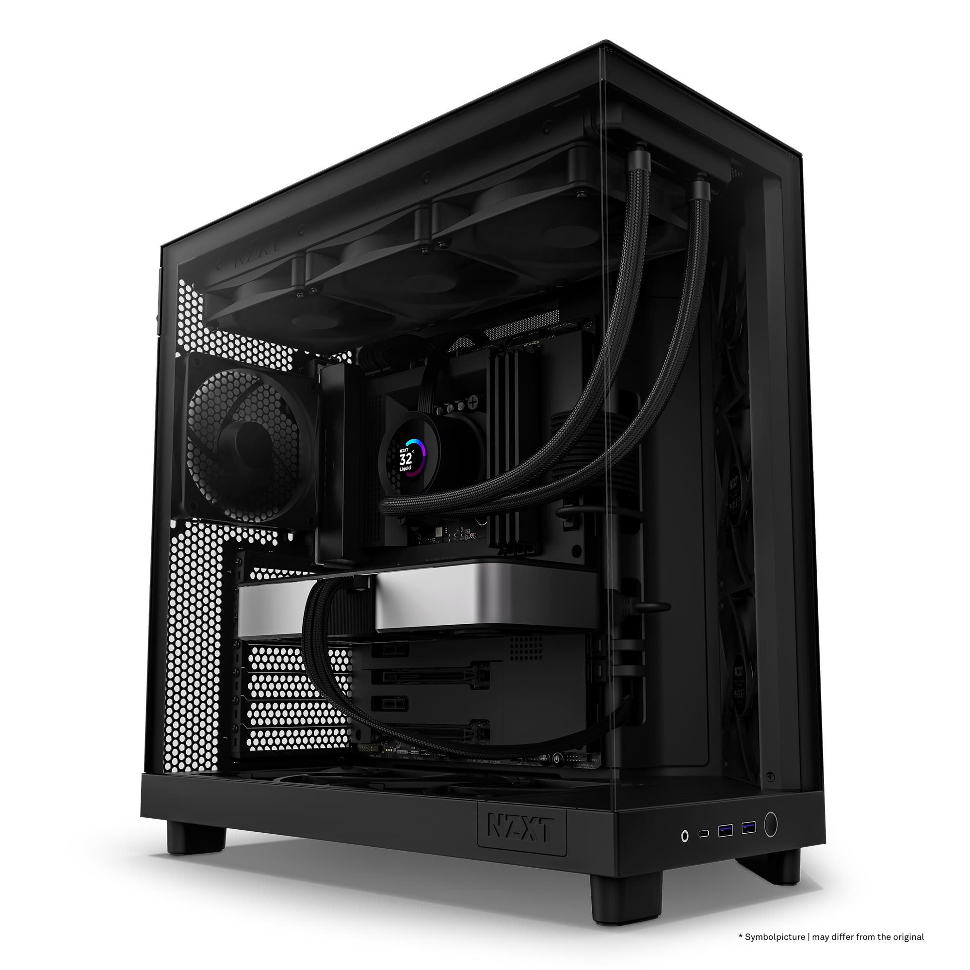 Case NZXT H6 Flow MidiTower Not included ATX MicroATX MiniITX Colour Black CC-H61FB-01 - Image 11