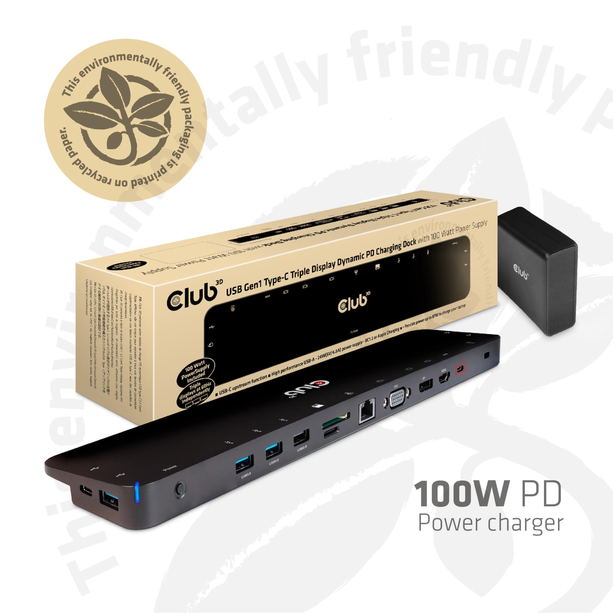 NB ACC DOCKING STATION/USB-C 100W CSV-1564W100 CLUB3D - Image 11