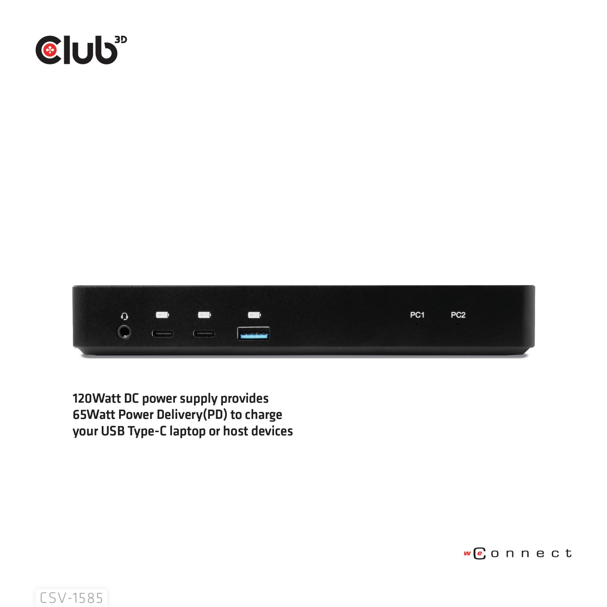 NB ACC DOCKING STATION/USB-C 120W CSV-1585 CLUB3D - Image 8